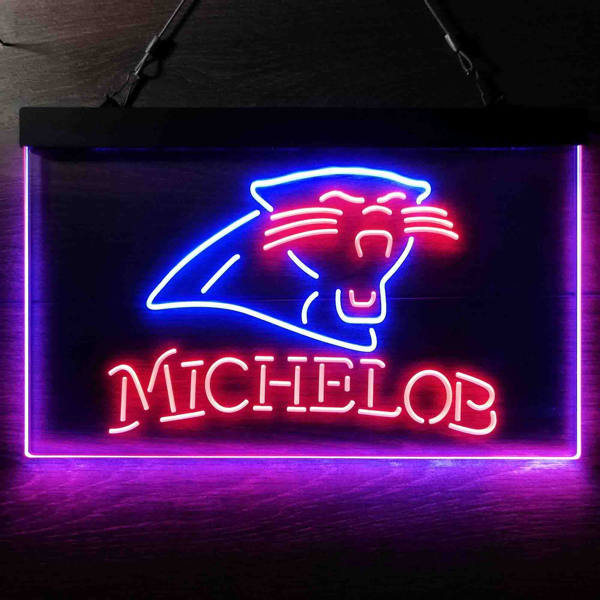 Michelob Bar Carolina Panthers Est. 1995 LED Neon Sign