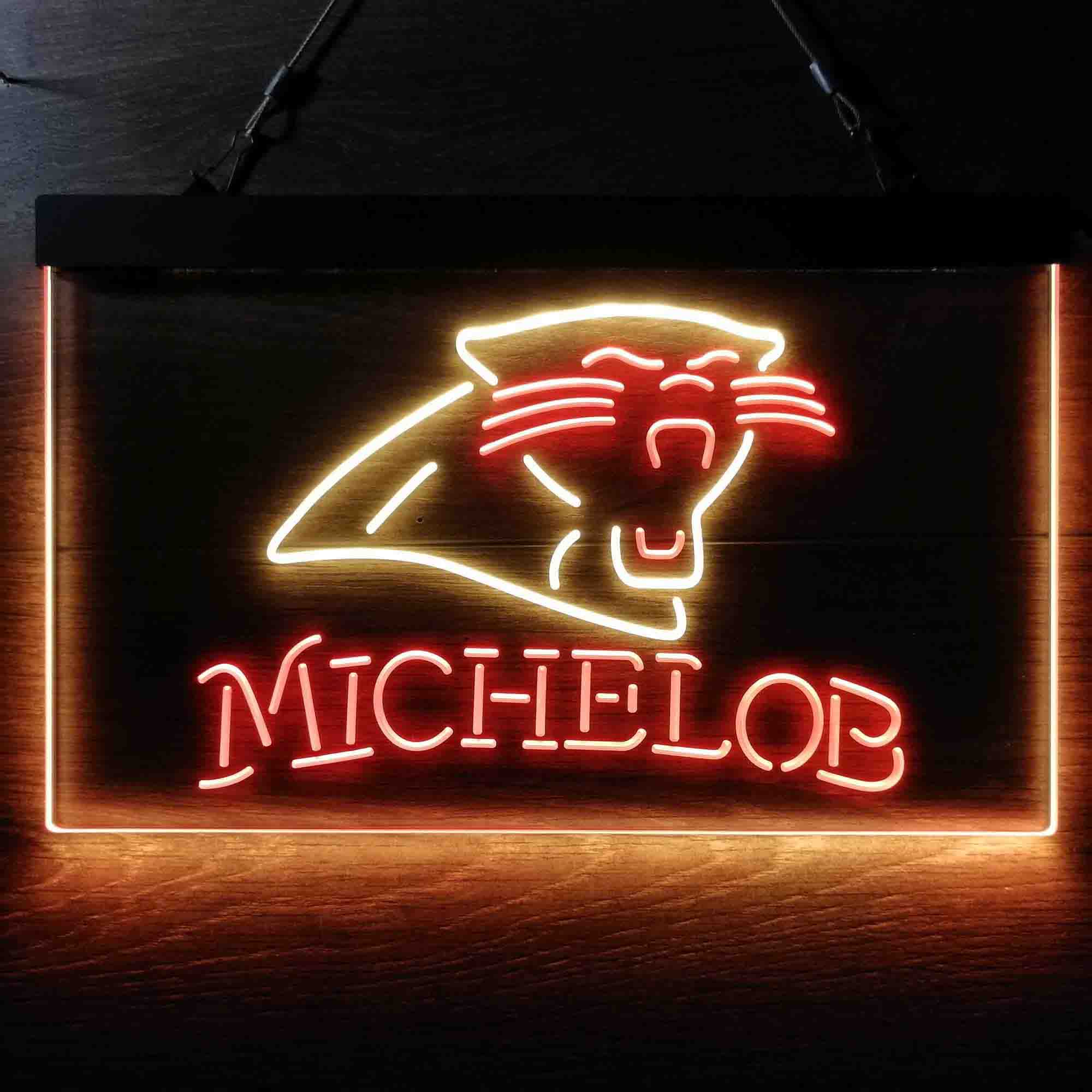 Michelob Bar Carolina Panthers Est. 1995 LED Neon Sign