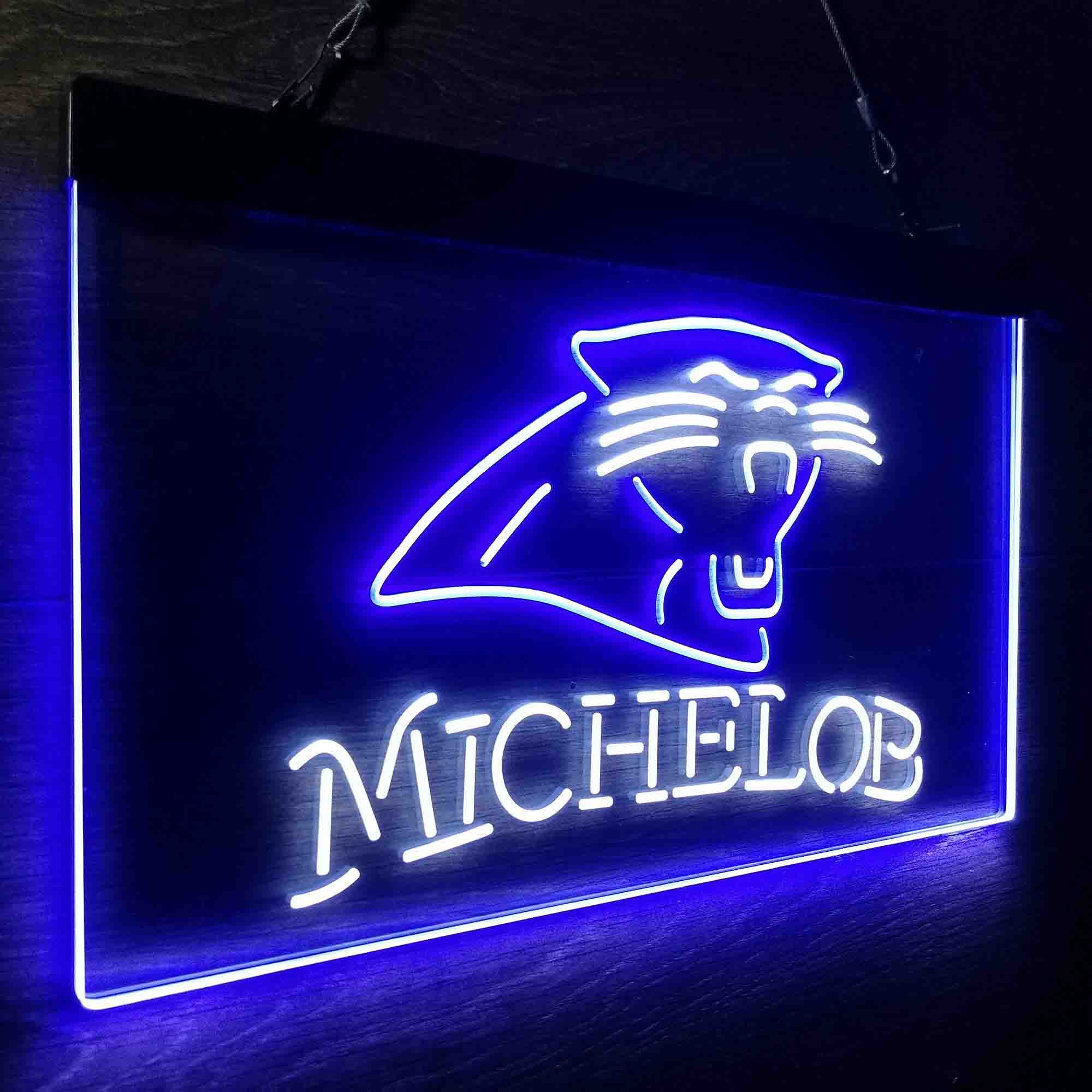 Michelob Bar Carolina Panthers Est. 1995 LED Neon Sign