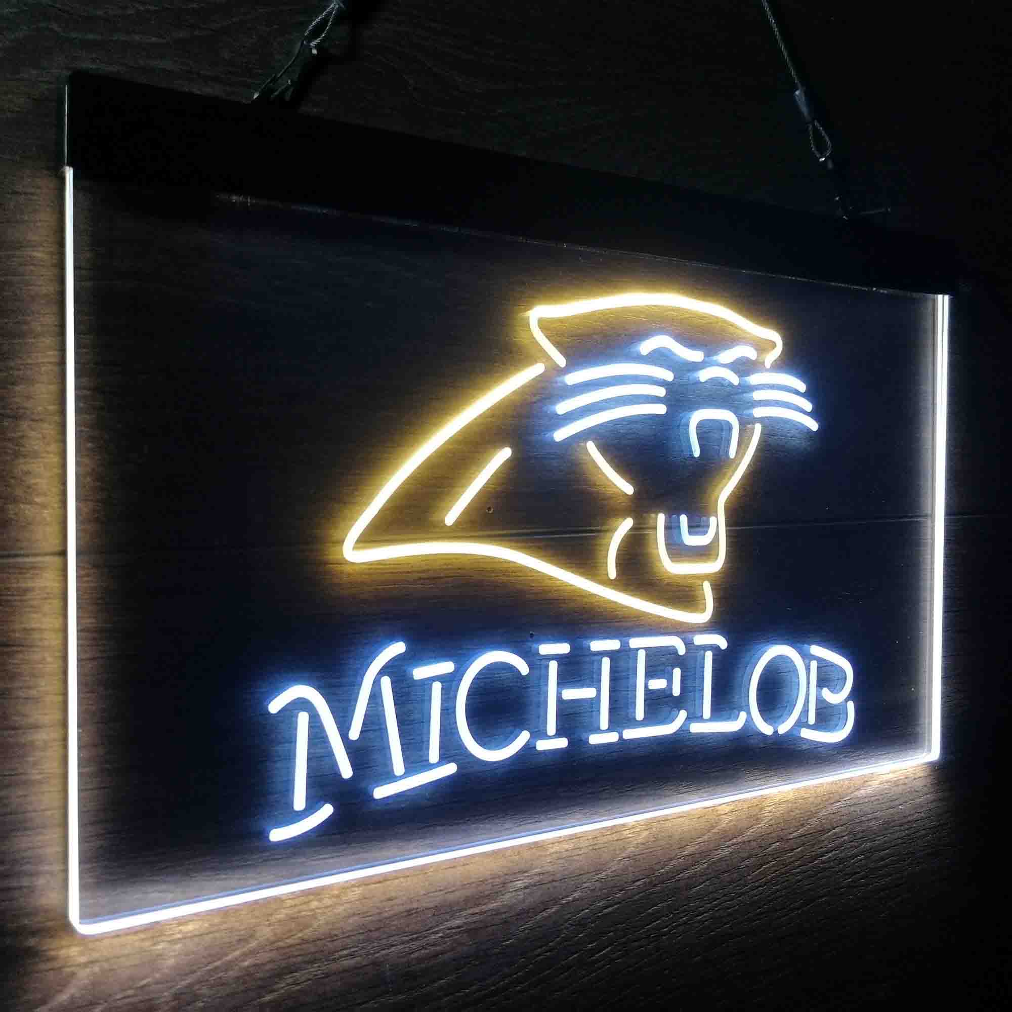 Michelob Bar Carolina Panthers Est. 1995 LED Neon Sign