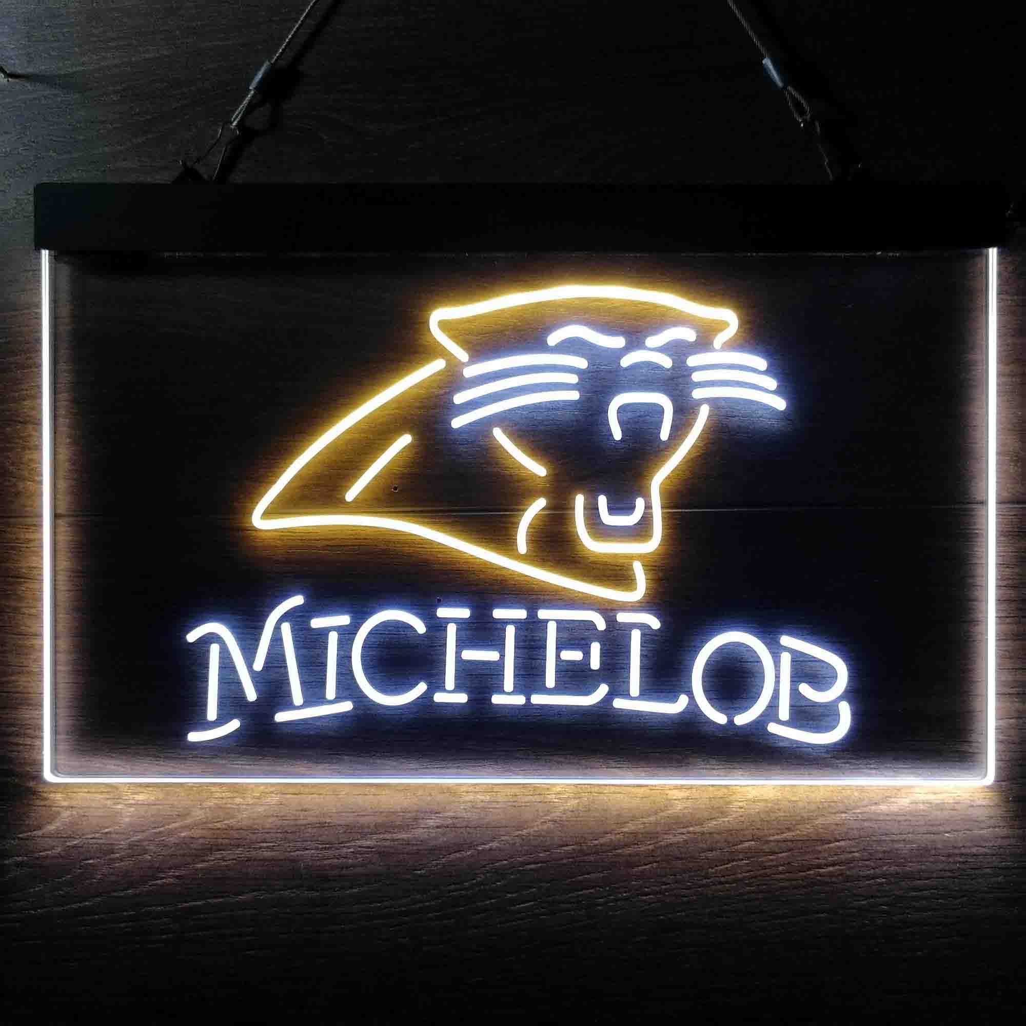 Michelob Bar Carolina Panthers Est. 1995 LED Neon Sign