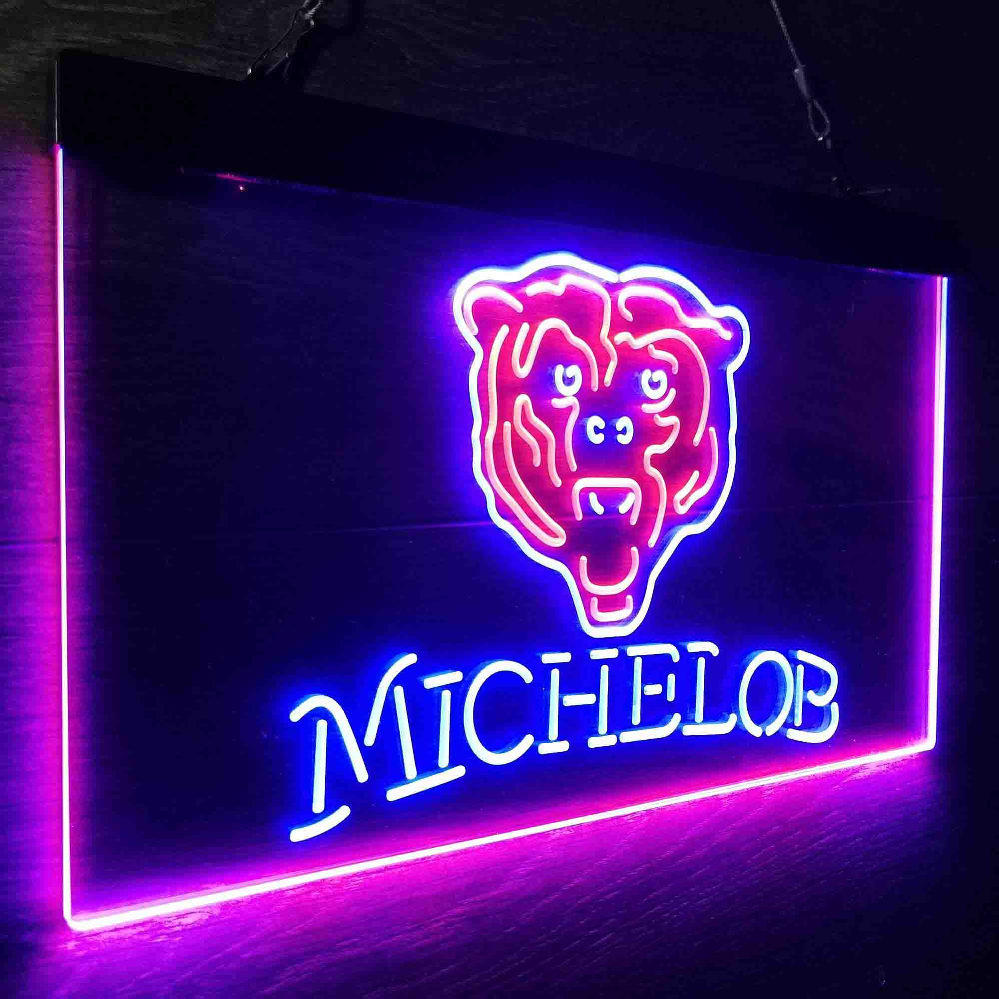 Michelob Bar Chicago Bears Est. 1920 LED Neon Sign