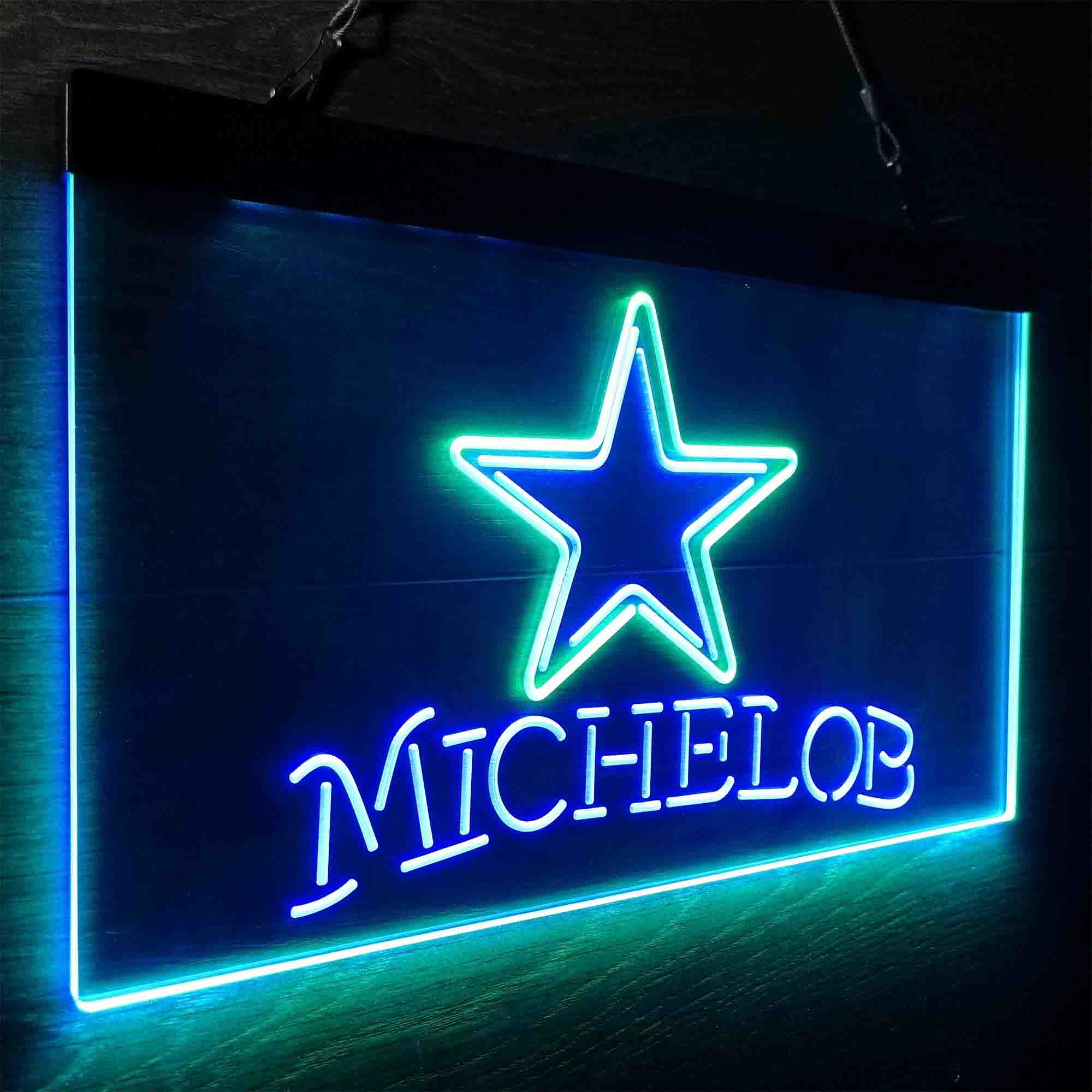 Michelob Bar Dallas Cowboys Est. 1960 LED Neon Sign