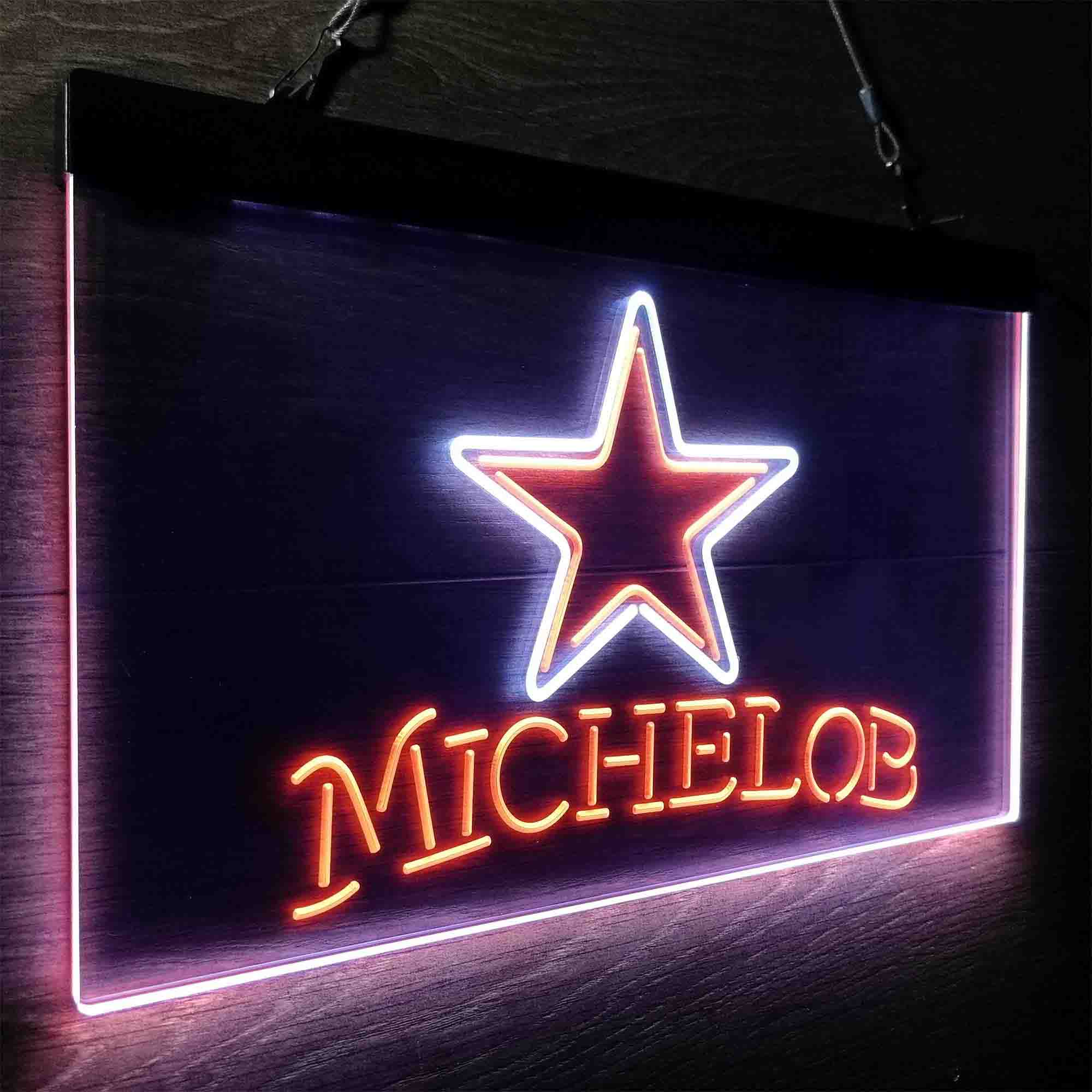 Michelob Bar Dallas Cowboys Est. 1960 LED Neon Sign