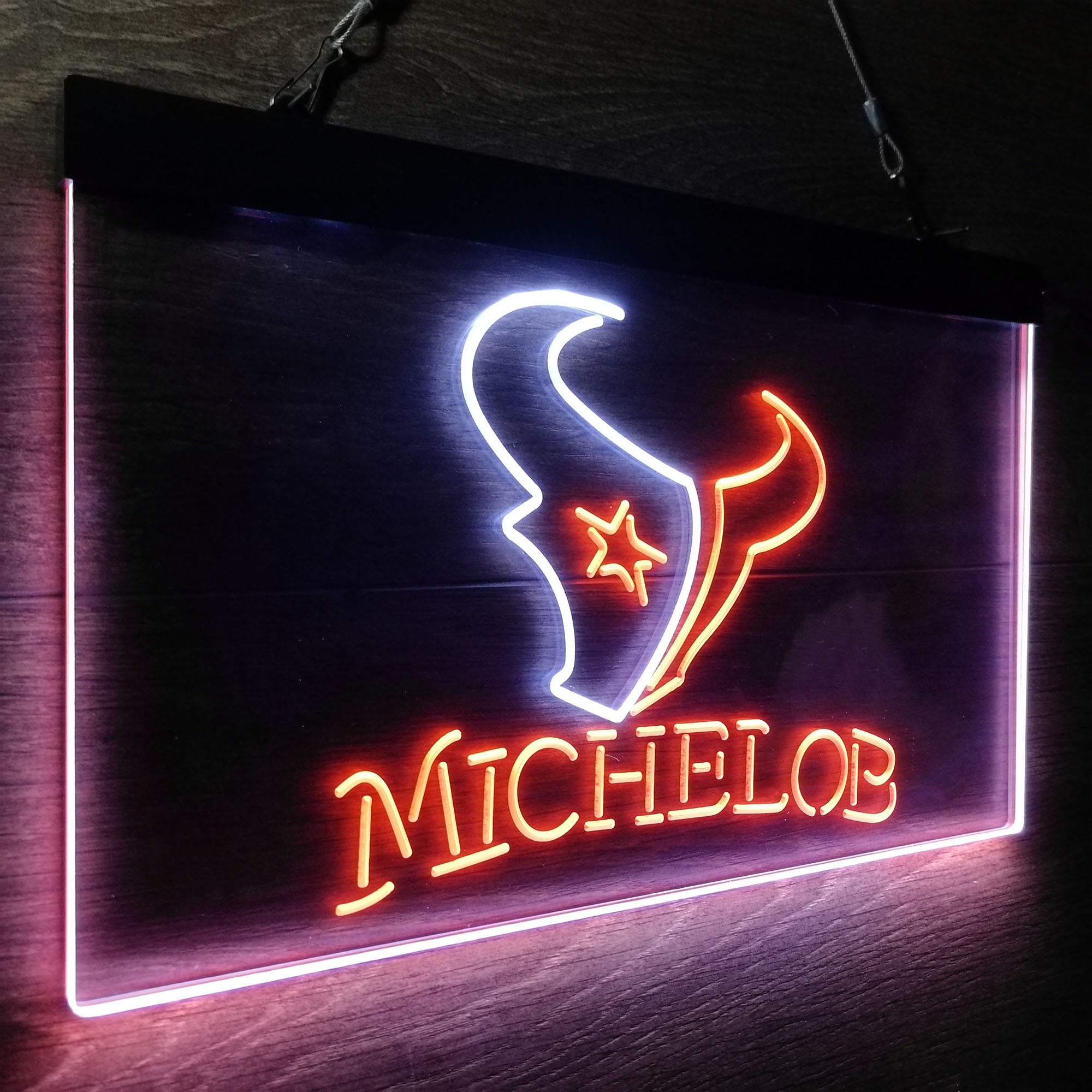 Michelob Bar Houston Texans Est. 2002 LED Neon Sign