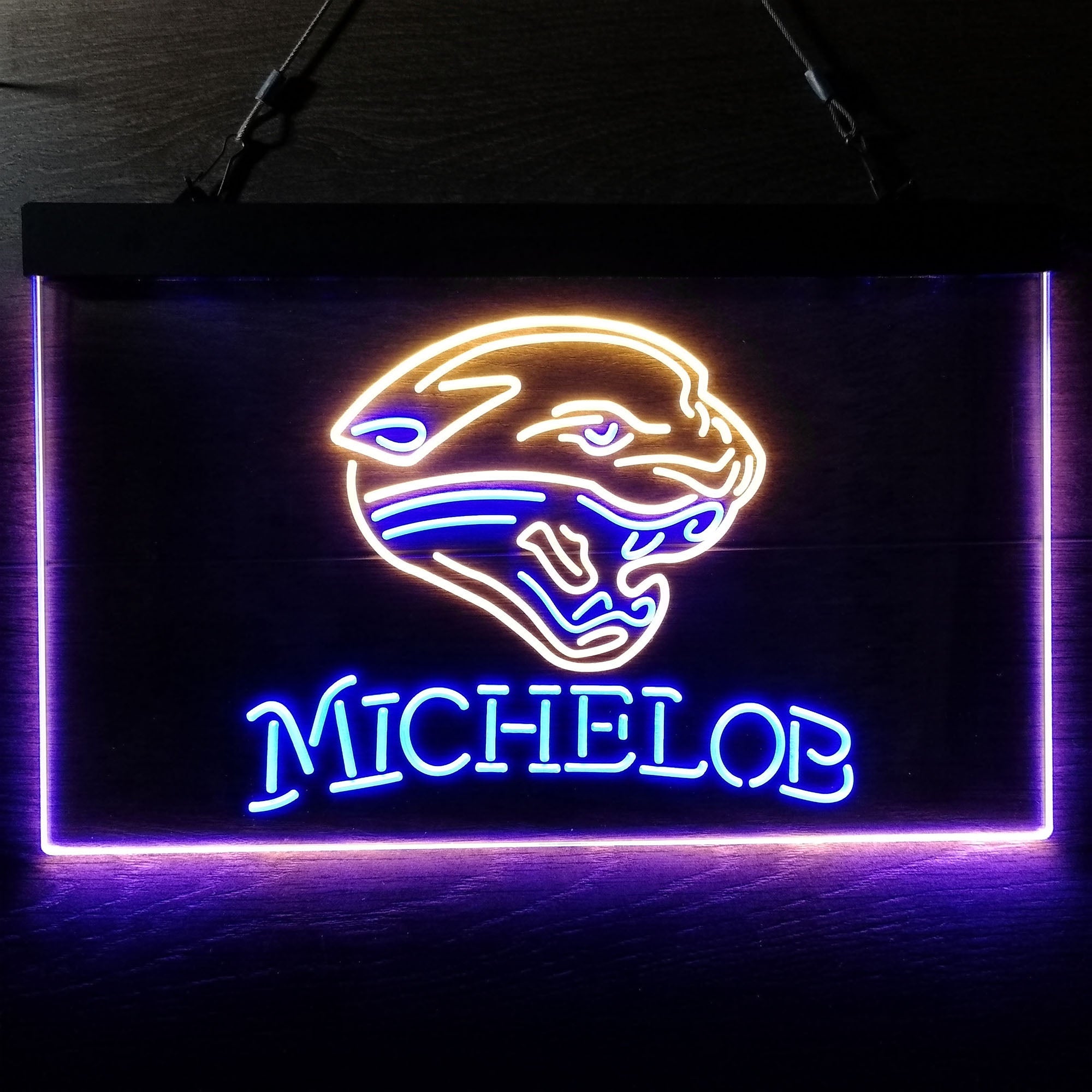 Michelob Bar Jacksonville Jaguars Est. 1995 LED Neon Sign