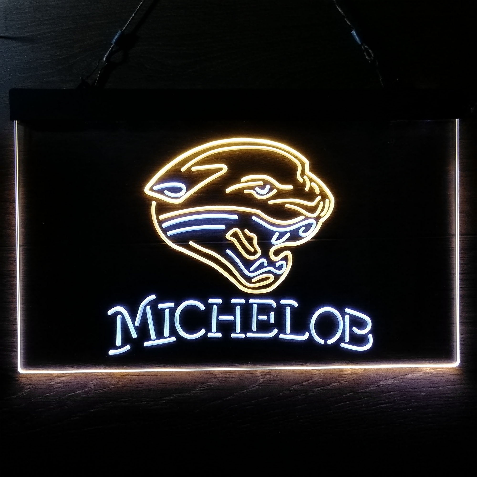 Michelob Bar Jacksonville Jaguars Est. 1995 LED Neon Sign