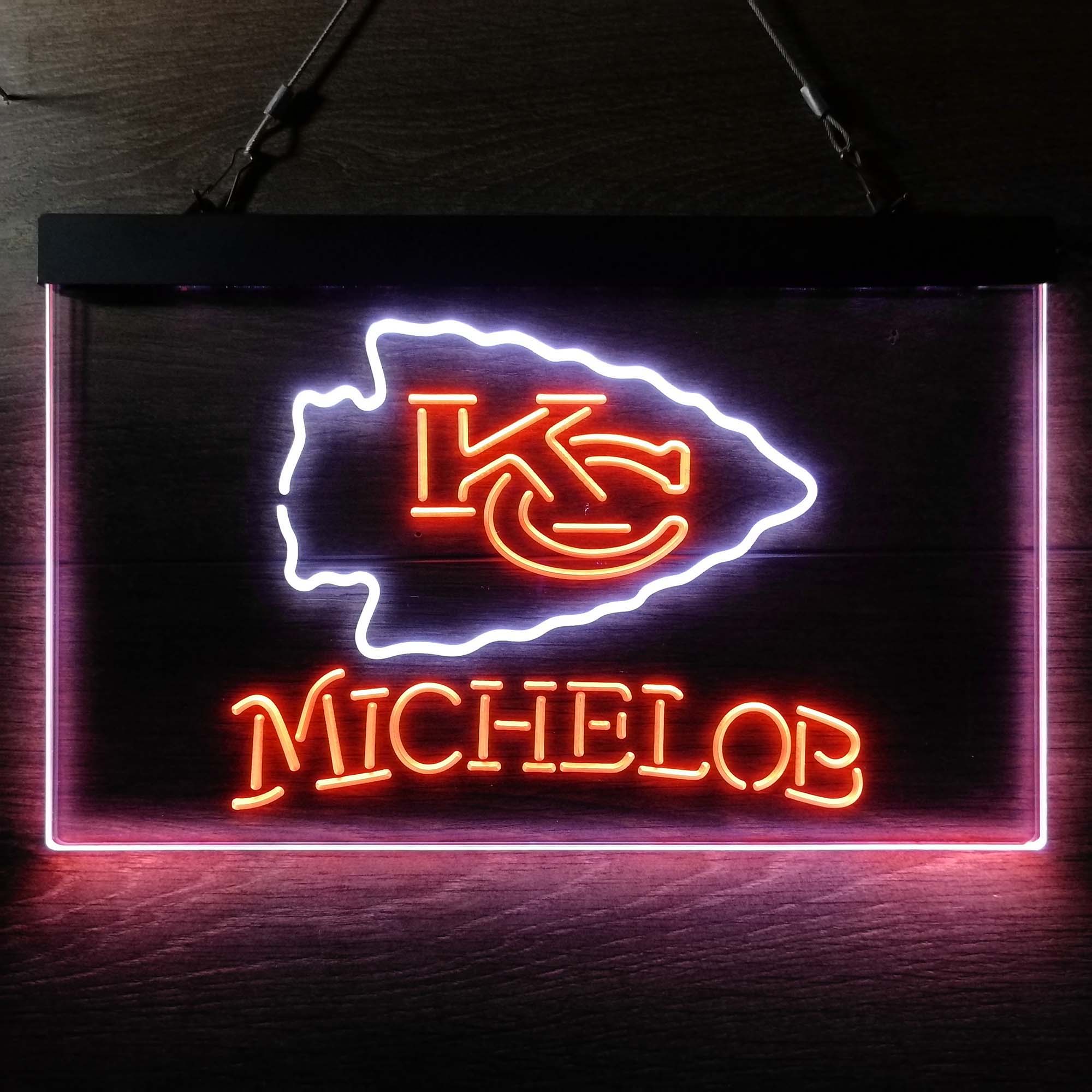 Michelob Bar Kansas City Chiefs Est. 1960 LED Neon Sign