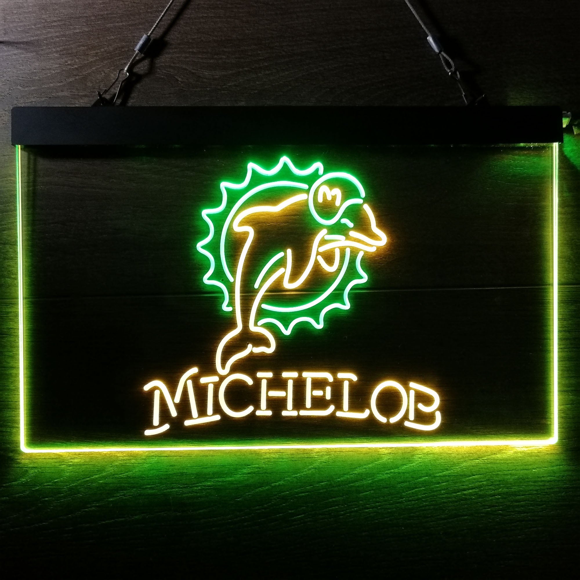 Michelob Bar Miami Dolphins Est. 1966 LED Neon Sign