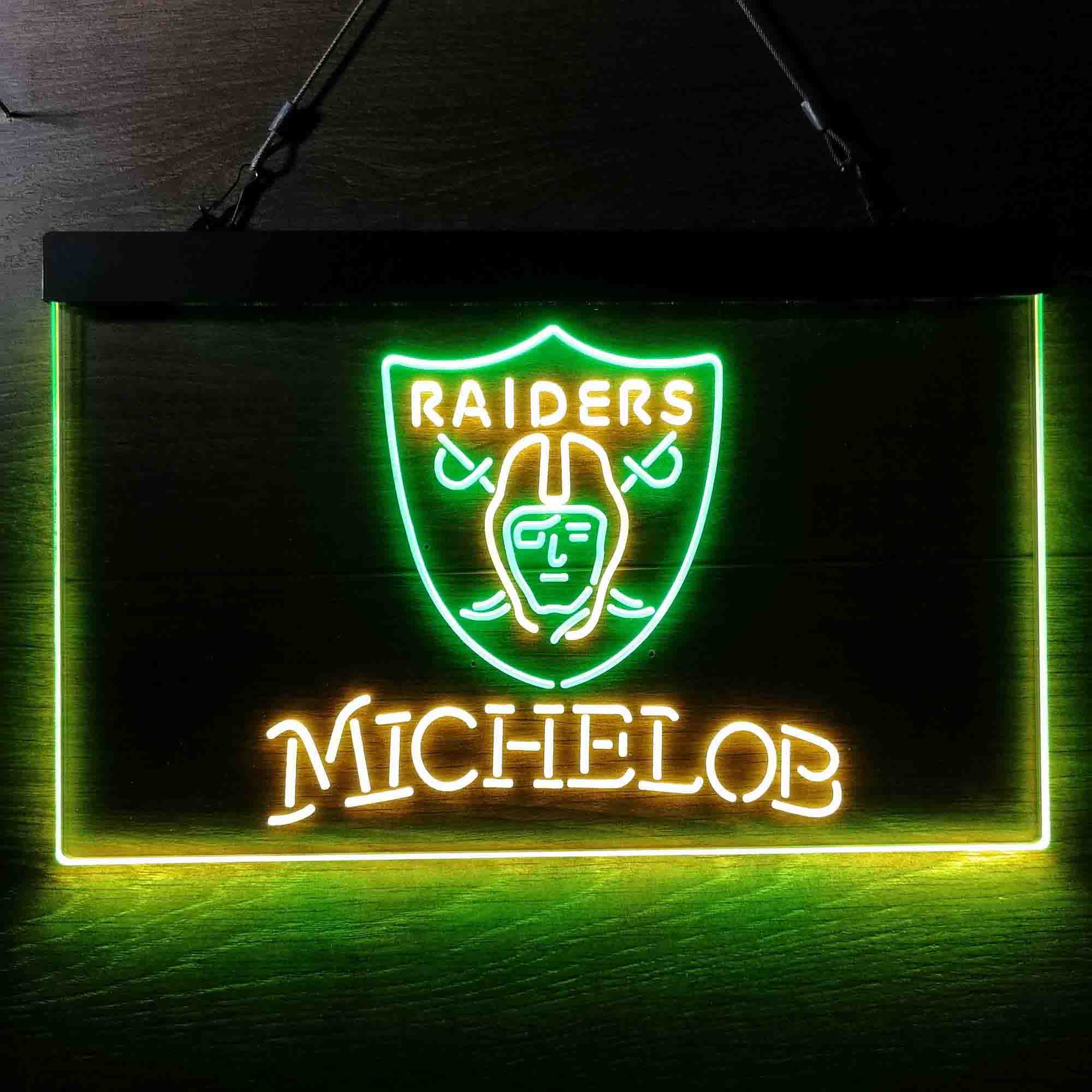 Michelob Bar Oakland Raiders Est. 1960 LED Neon Sign