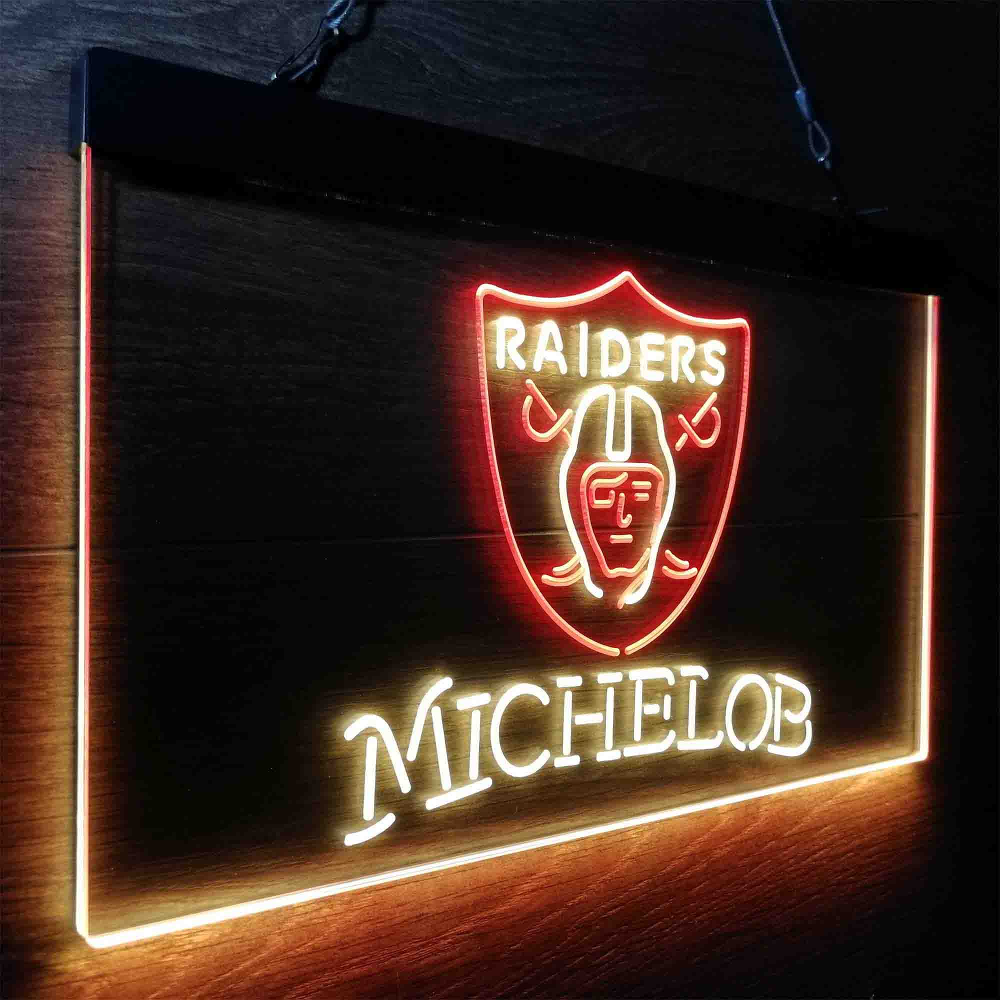 Michelob Bar Oakland Raiders Est. 1960 LED Neon Sign