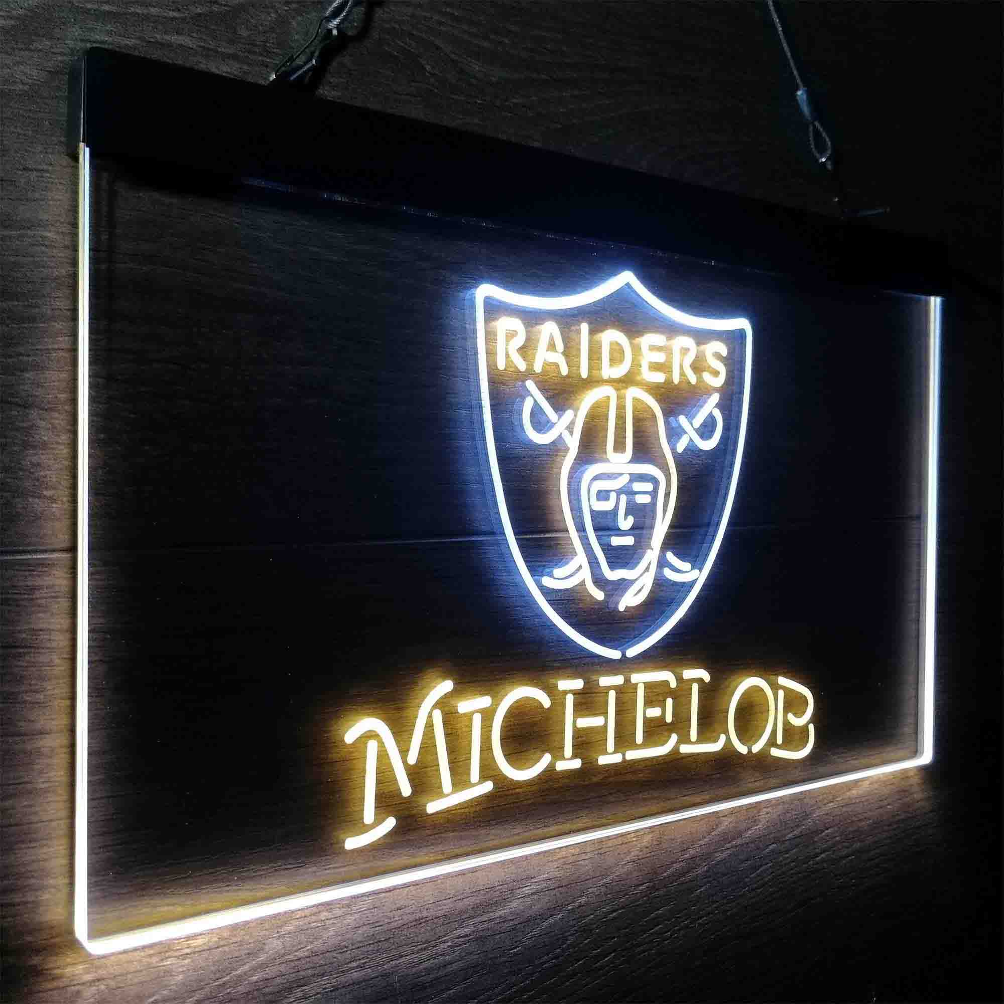 Michelob Bar Oakland Raiders Est. 1960 LED Neon Sign