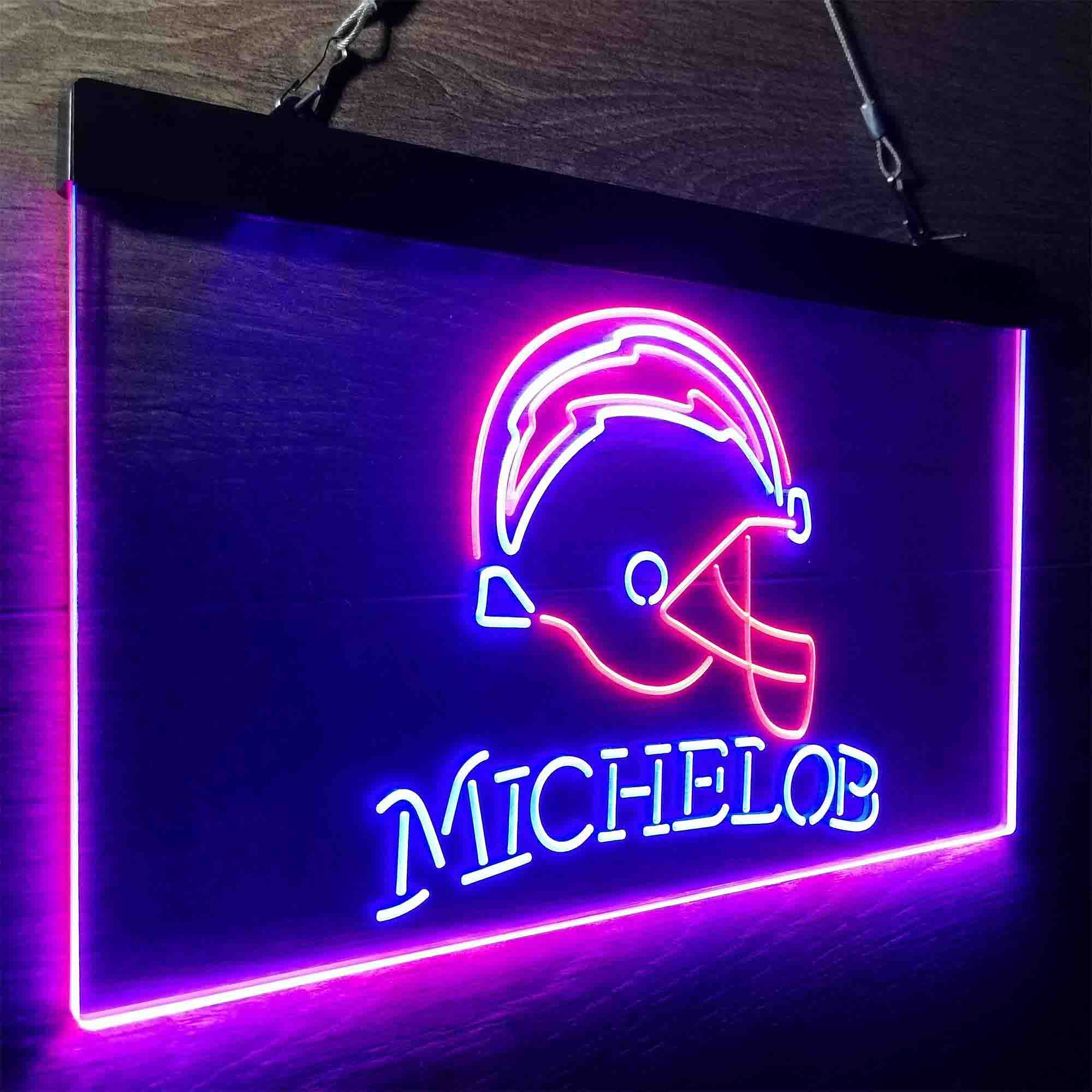 Michelob Bar Los Angeles Chargers Est. 1960 LED Neon Sign