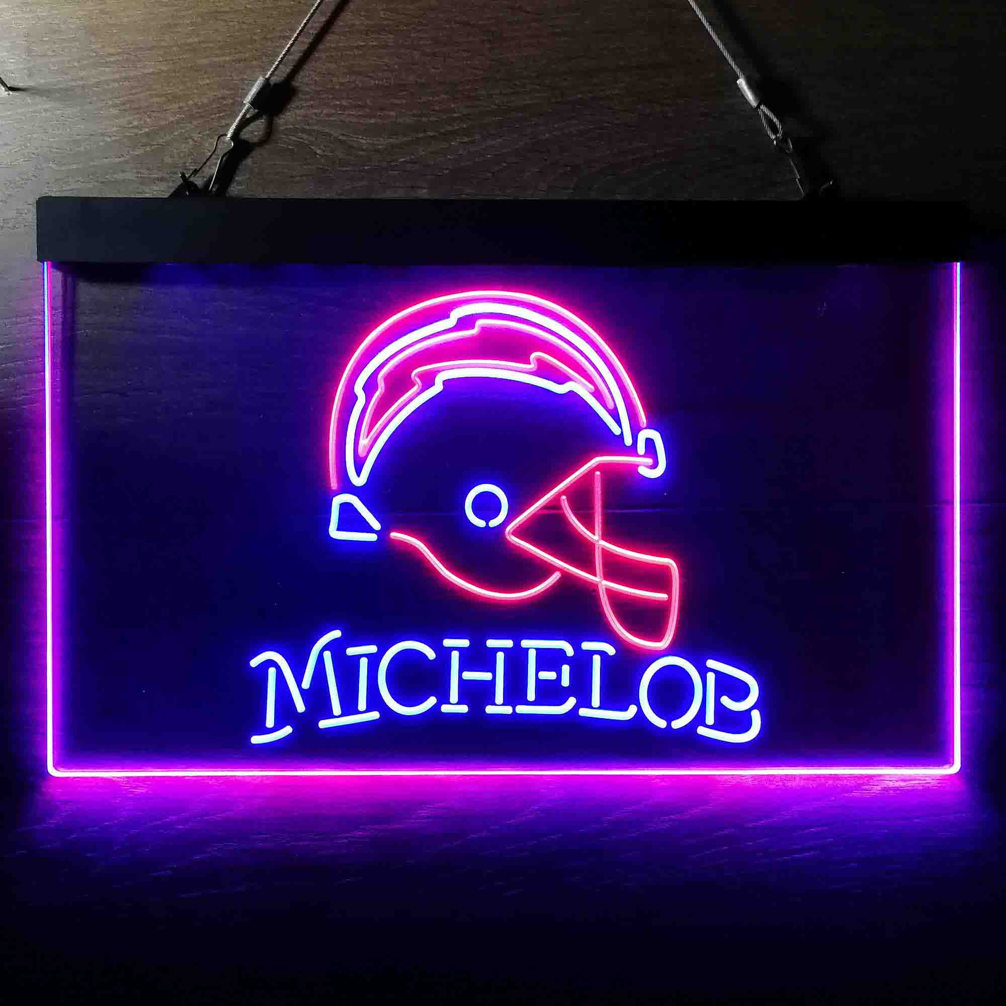 Michelob Bar Los Angeles Chargers Est. 1960 LED Neon Sign