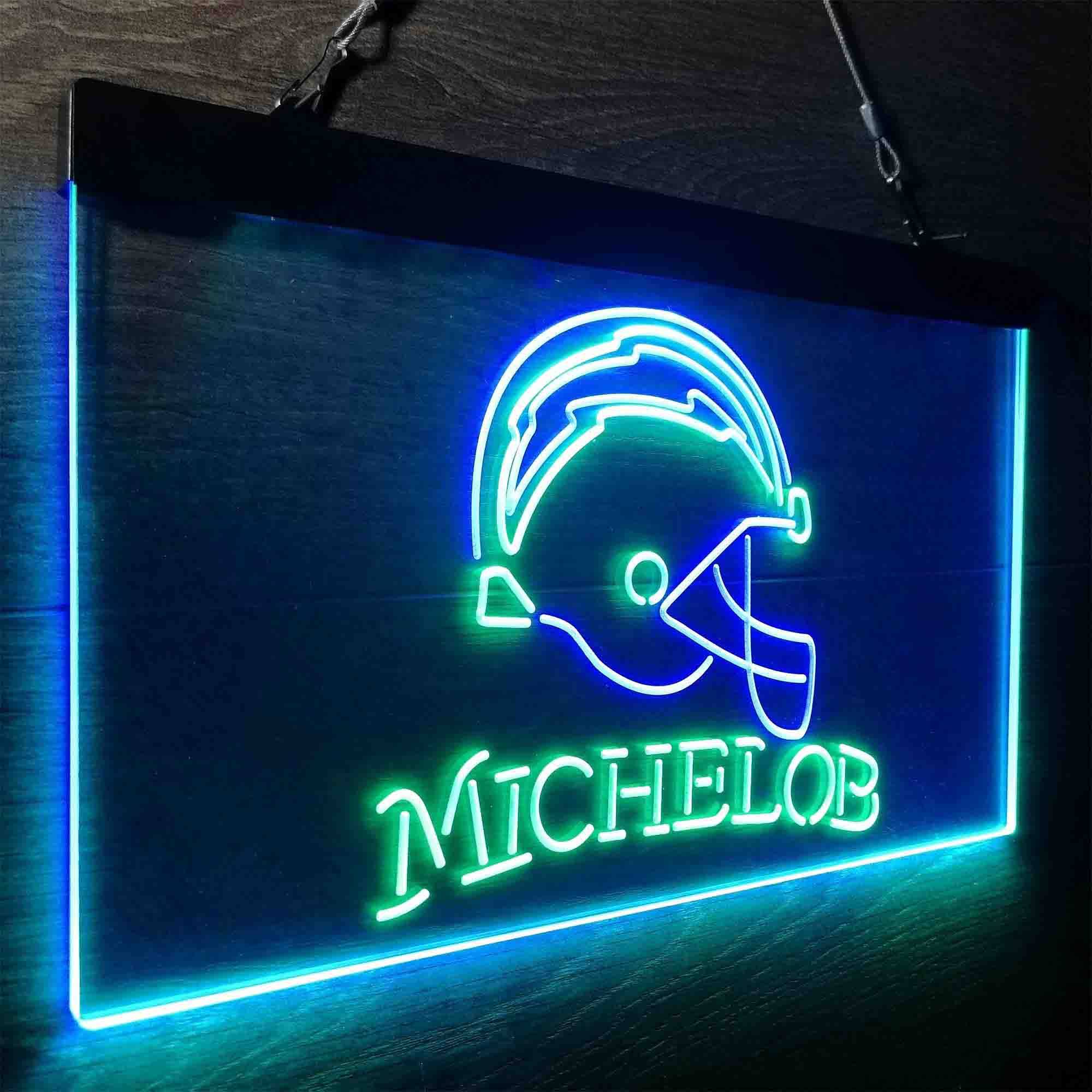 Michelob Bar Los Angeles Chargers Est. 1960 LED Neon Sign