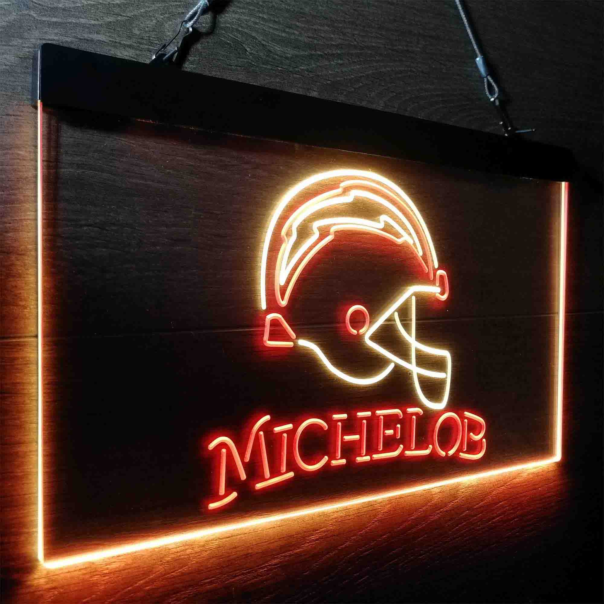 Michelob Bar Los Angeles Chargers Est. 1960 LED Neon Sign