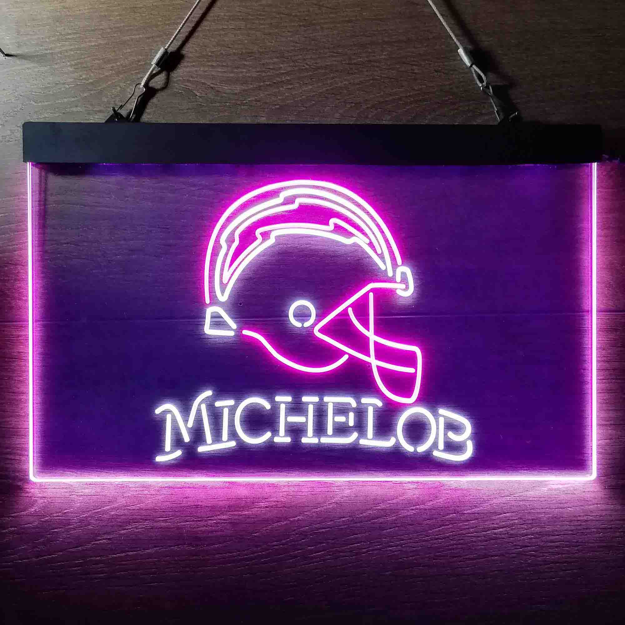 Michelob Bar Los Angeles Chargers Est. 1960 LED Neon Sign