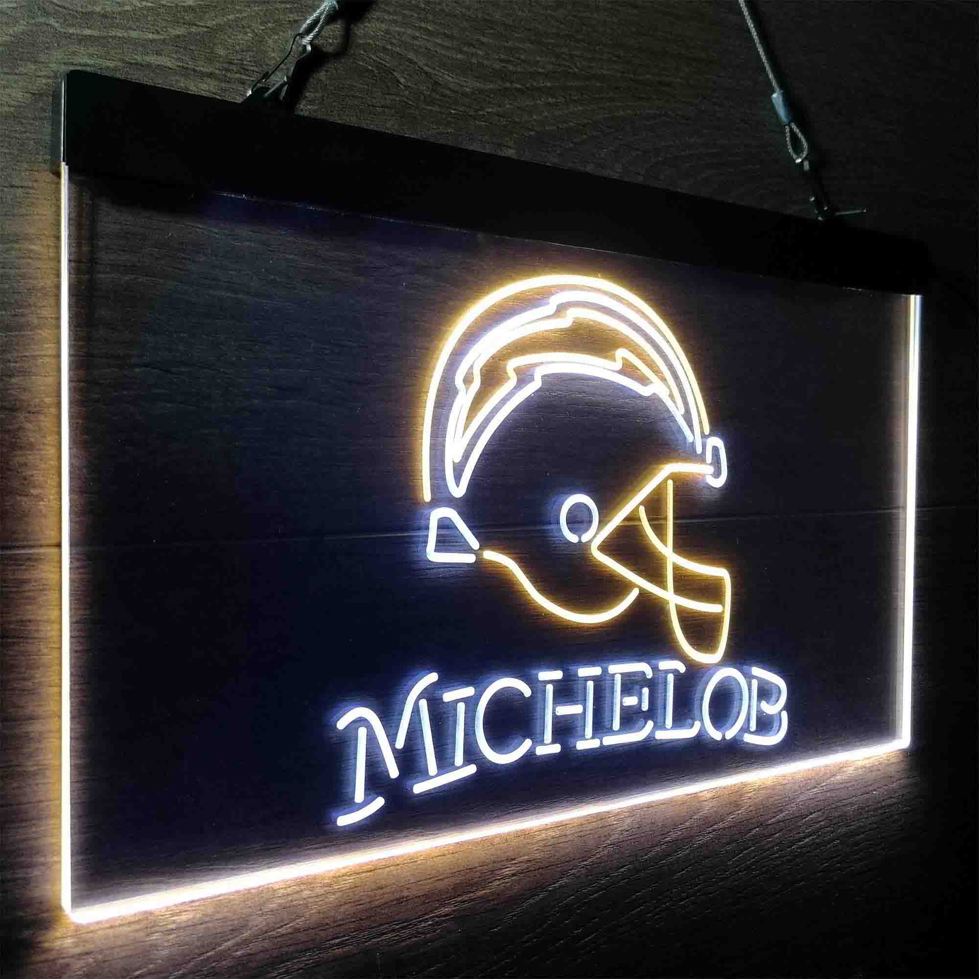 Michelob Bar Los Angeles Chargers Est. 1960 LED Neon Sign