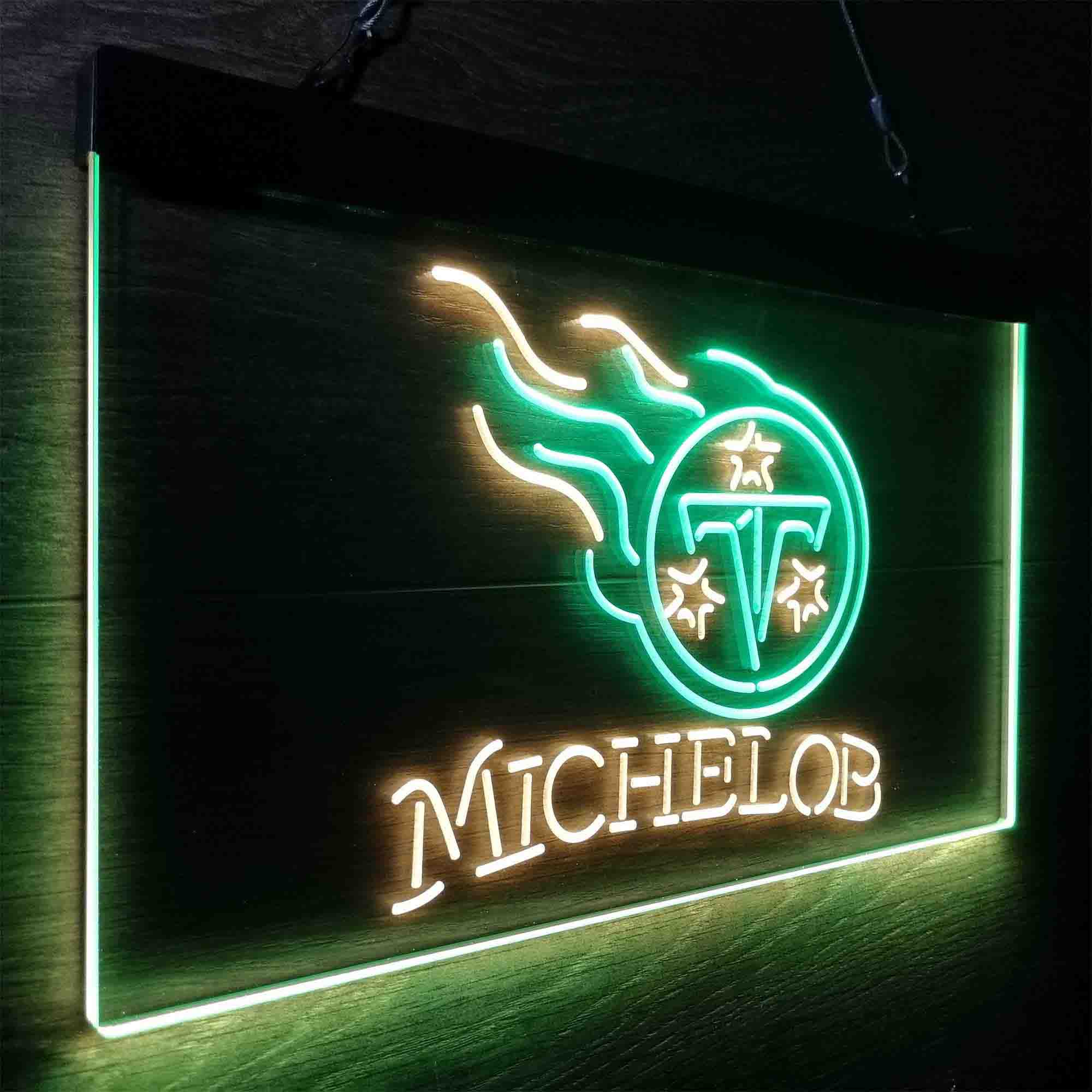 Michelob Bar Tennessee Titans Est. 1960 LED Neon Sign