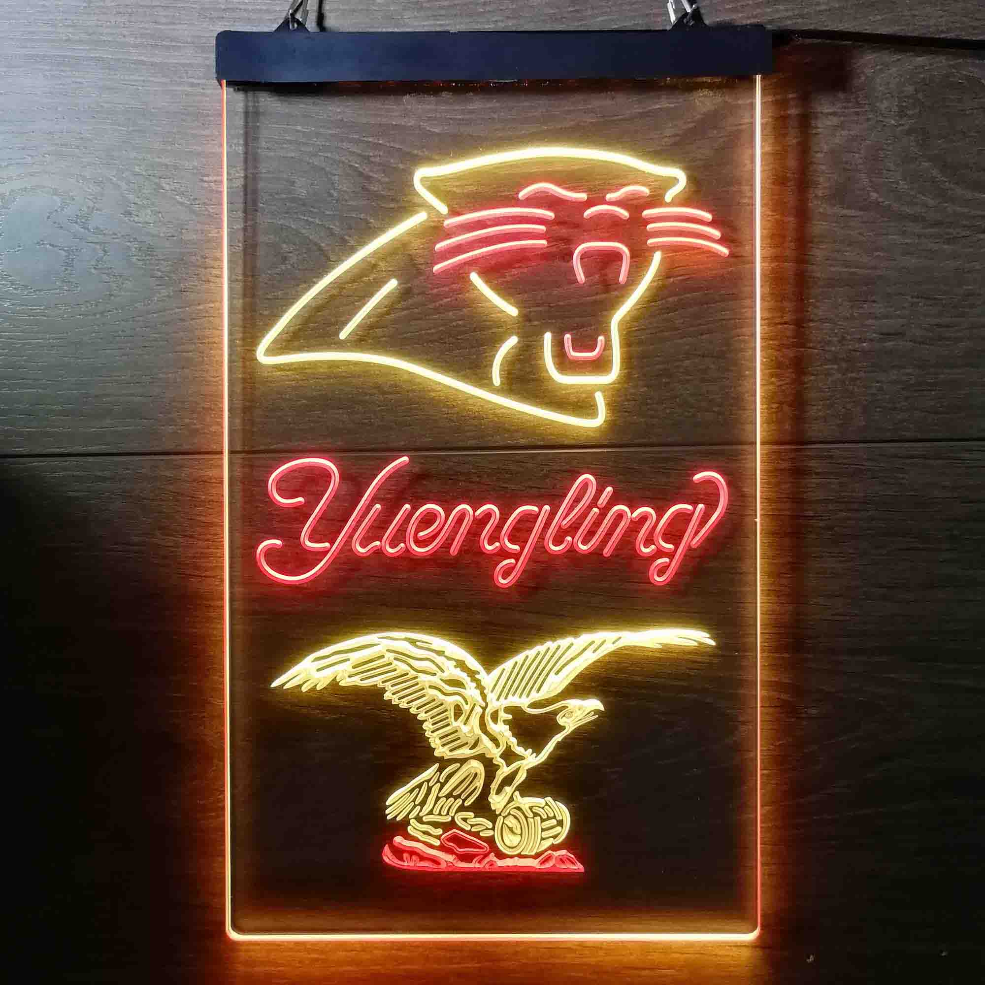 Yuengling Bar Carolina Panthers Est. 1995 LED Neon Sign