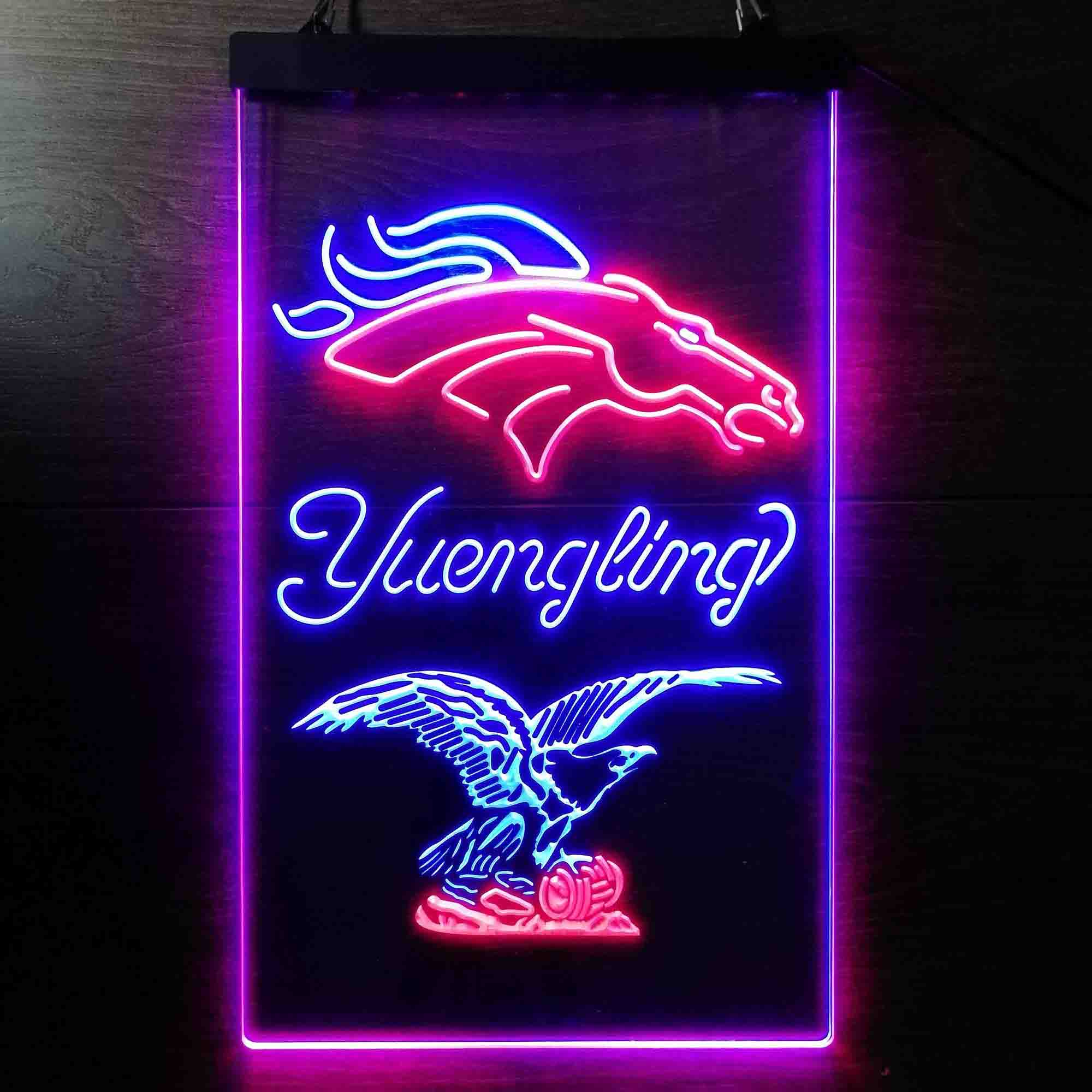Yuengling Bar Denver Broncos Est. 1960 LED Neon Sign