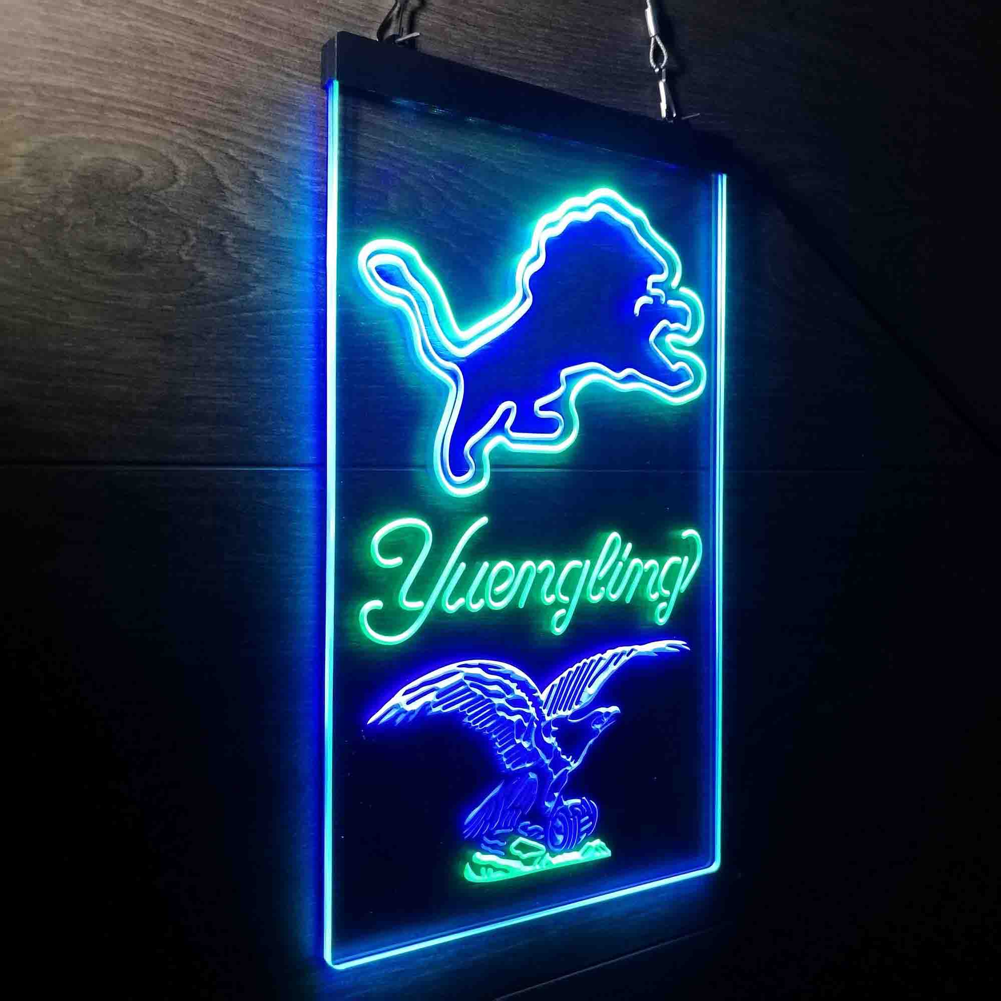 Yuengling Bar Detroit Lions Est. 1934 LED Neon Sign