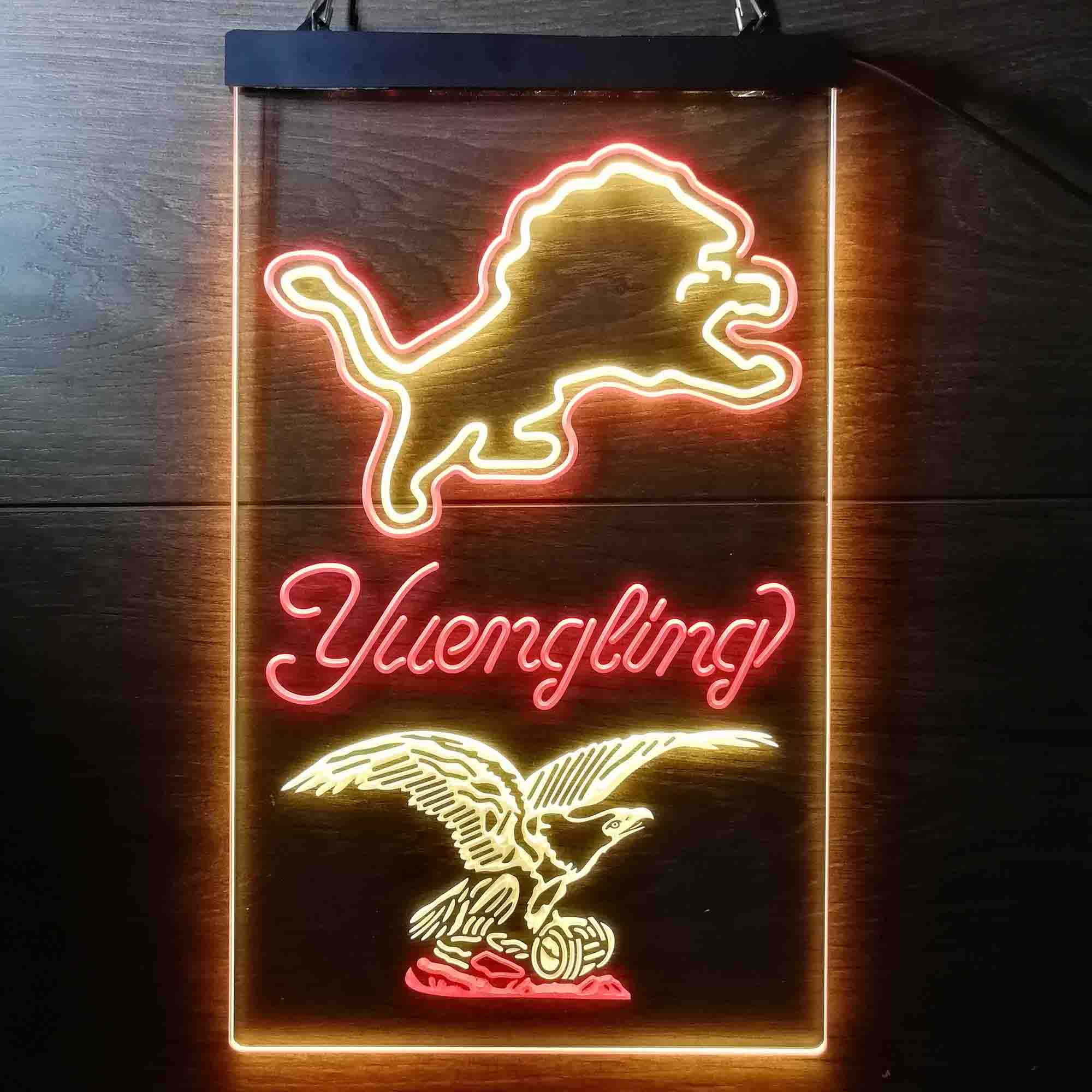 Yuengling Bar Detroit Lions Est. 1934 LED Neon Sign
