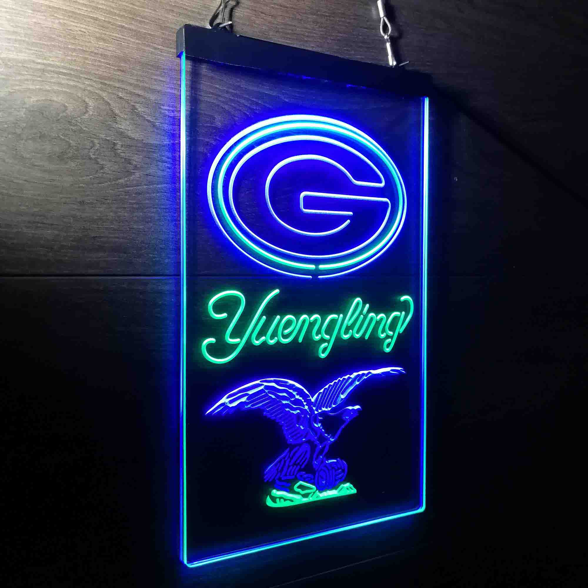 Yuengling Bar Green Bay Packers Est. 1919 LED Neon Sign