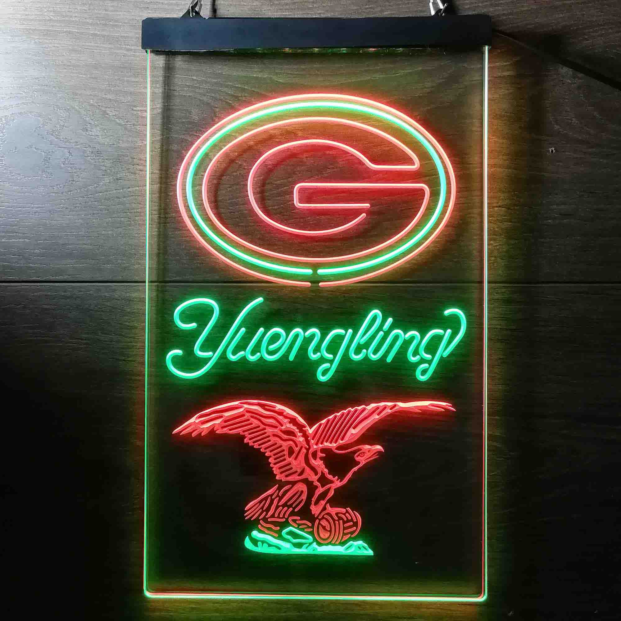 Yuengling Bar Green Bay Packers Est. 1919 LED Neon Sign