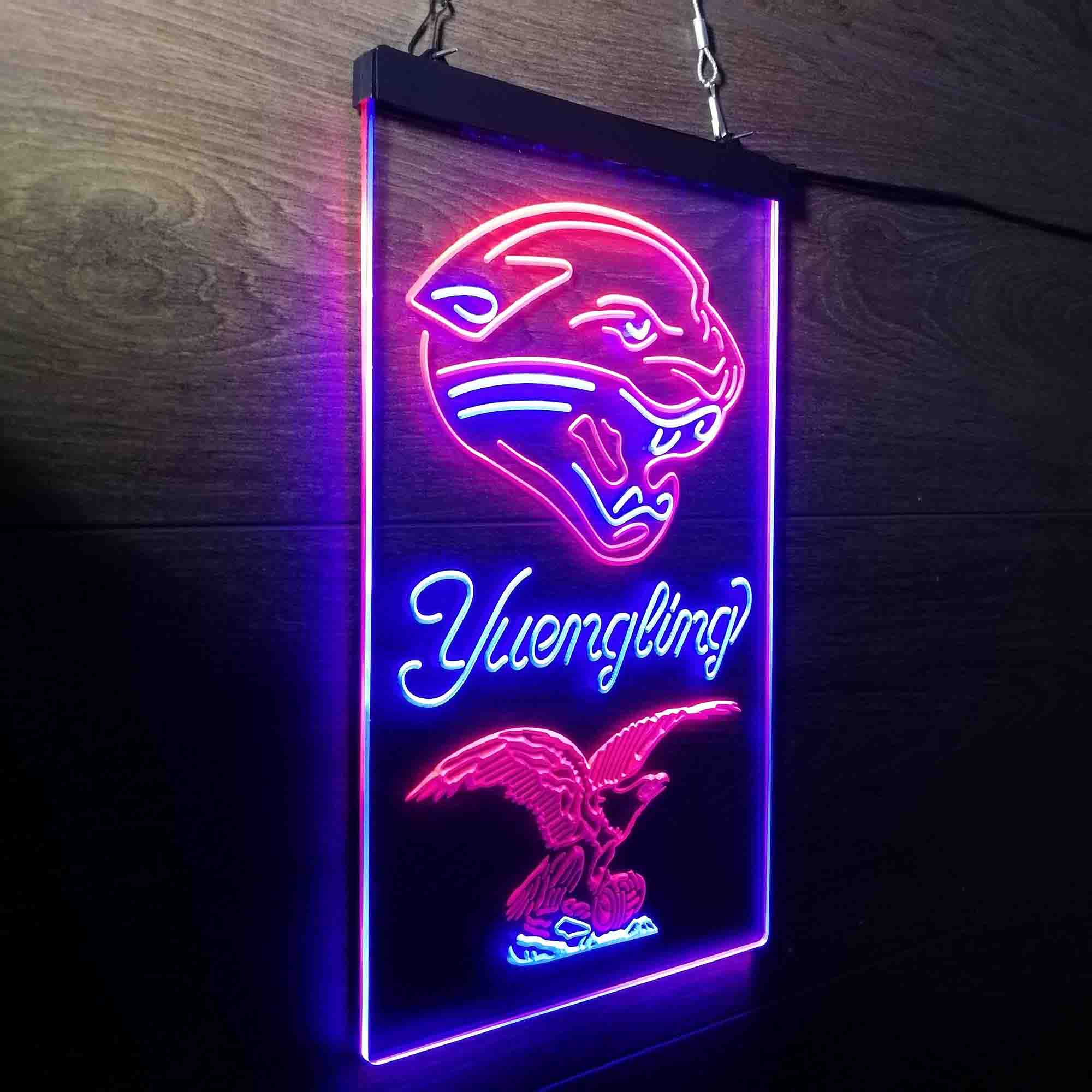 Yuengling Bar Jacksonville Jaguars Est. 1995 LED Neon Sign