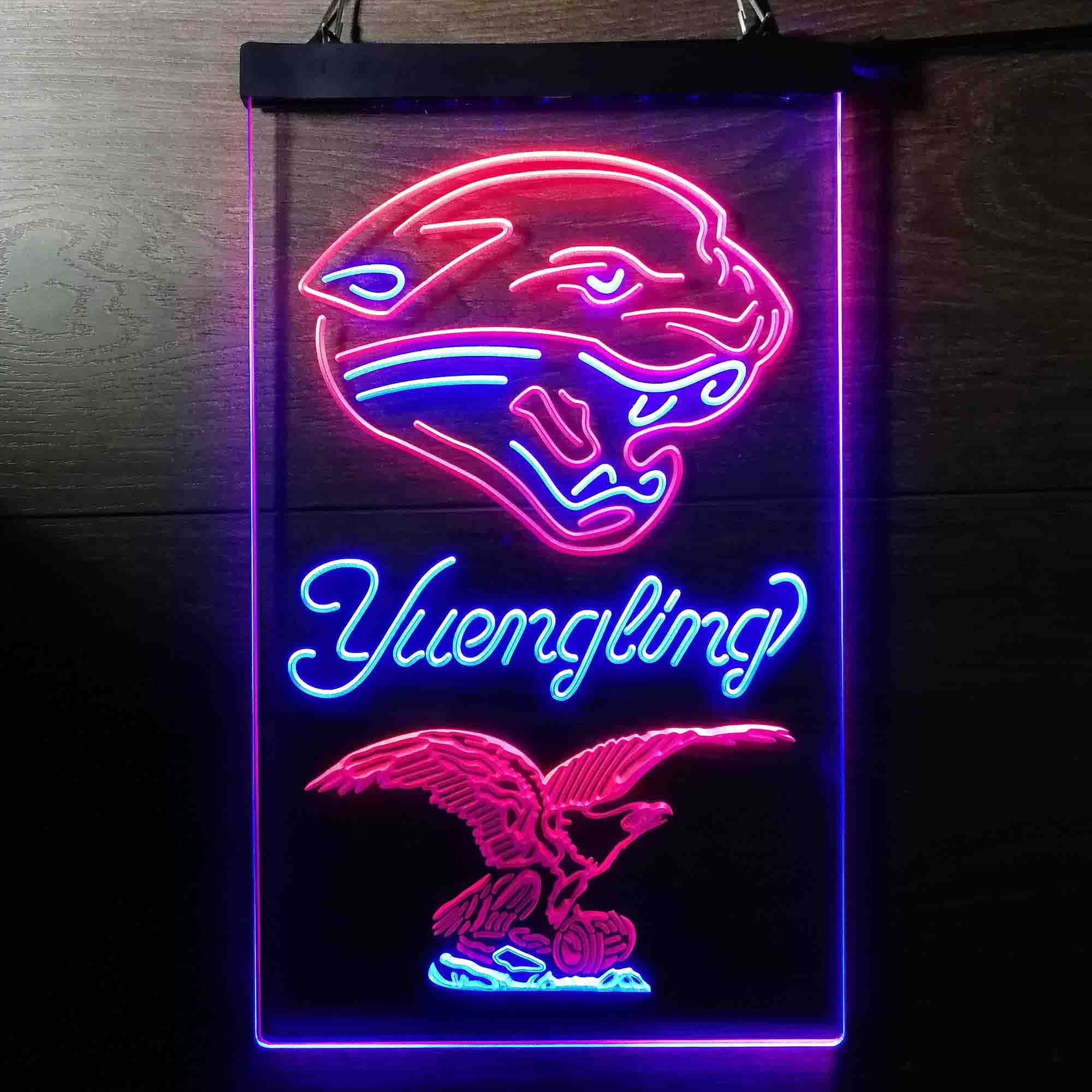 Yuengling Bar Jacksonville Jaguars Est. 1995 LED Neon Sign