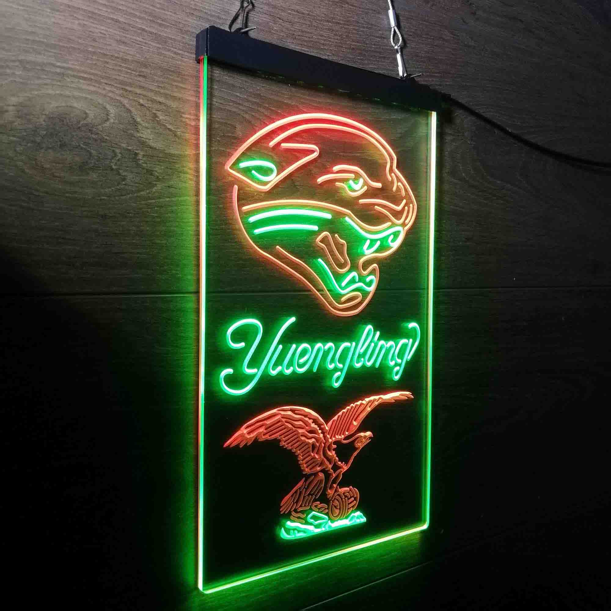 Yuengling Bar Jacksonville Jaguars Est. 1995 LED Neon Sign