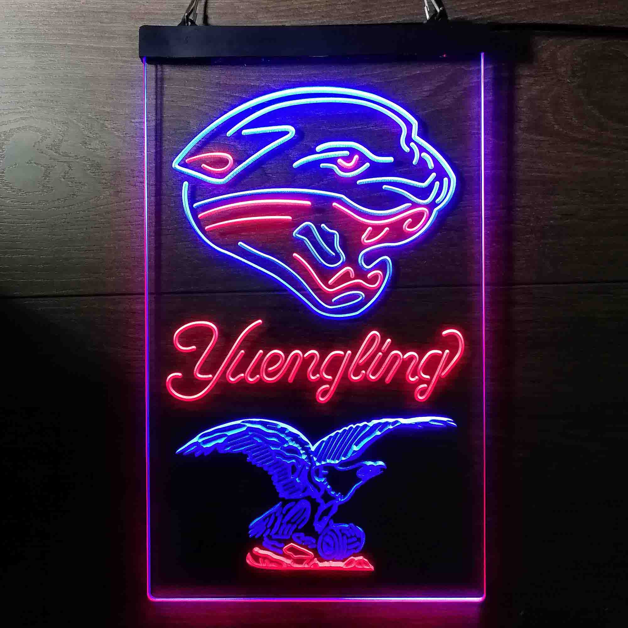 Yuengling Bar Jacksonville Jaguars Est. 1995 LED Neon Sign