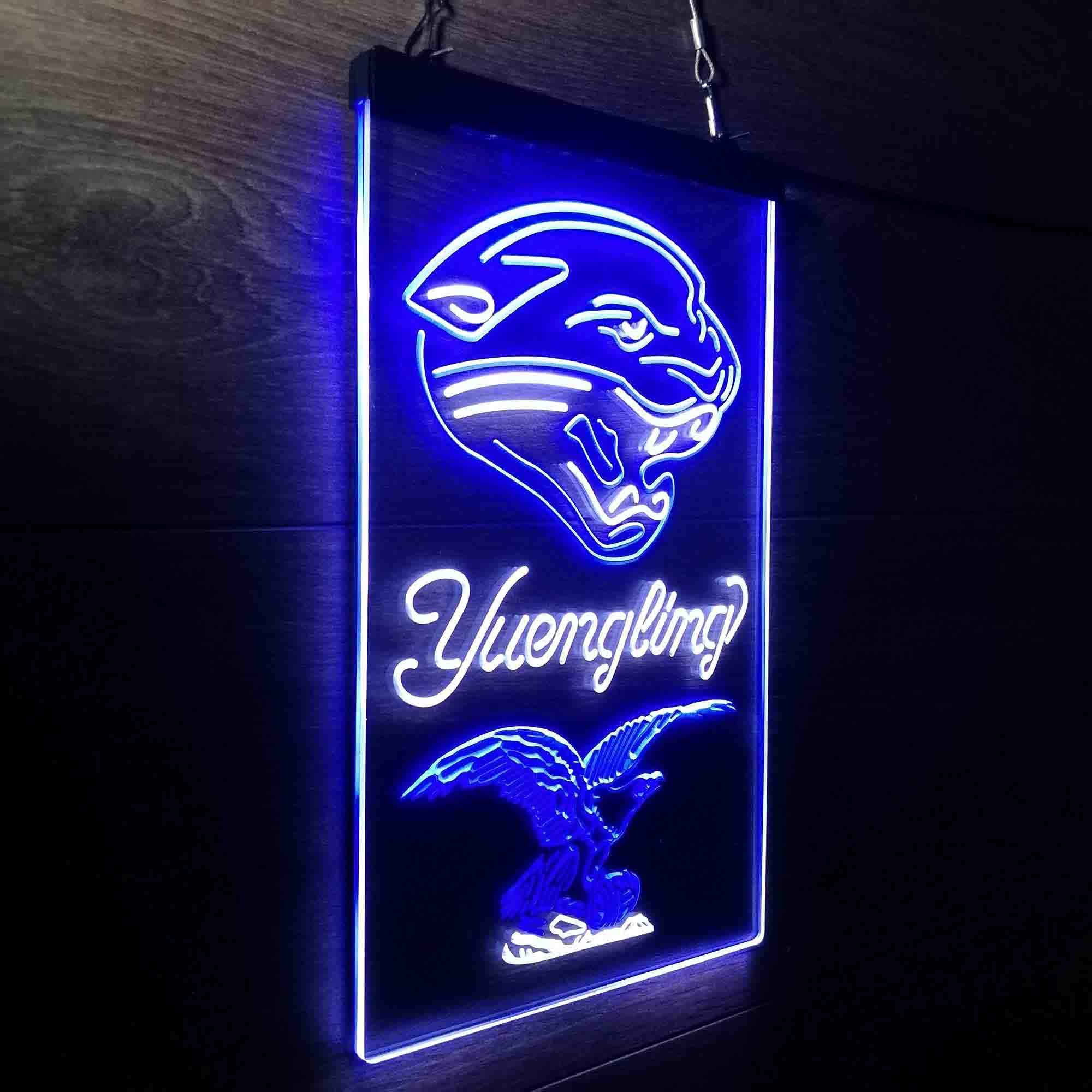 Yuengling Bar Jacksonville Jaguars Est. 1995 LED Neon Sign