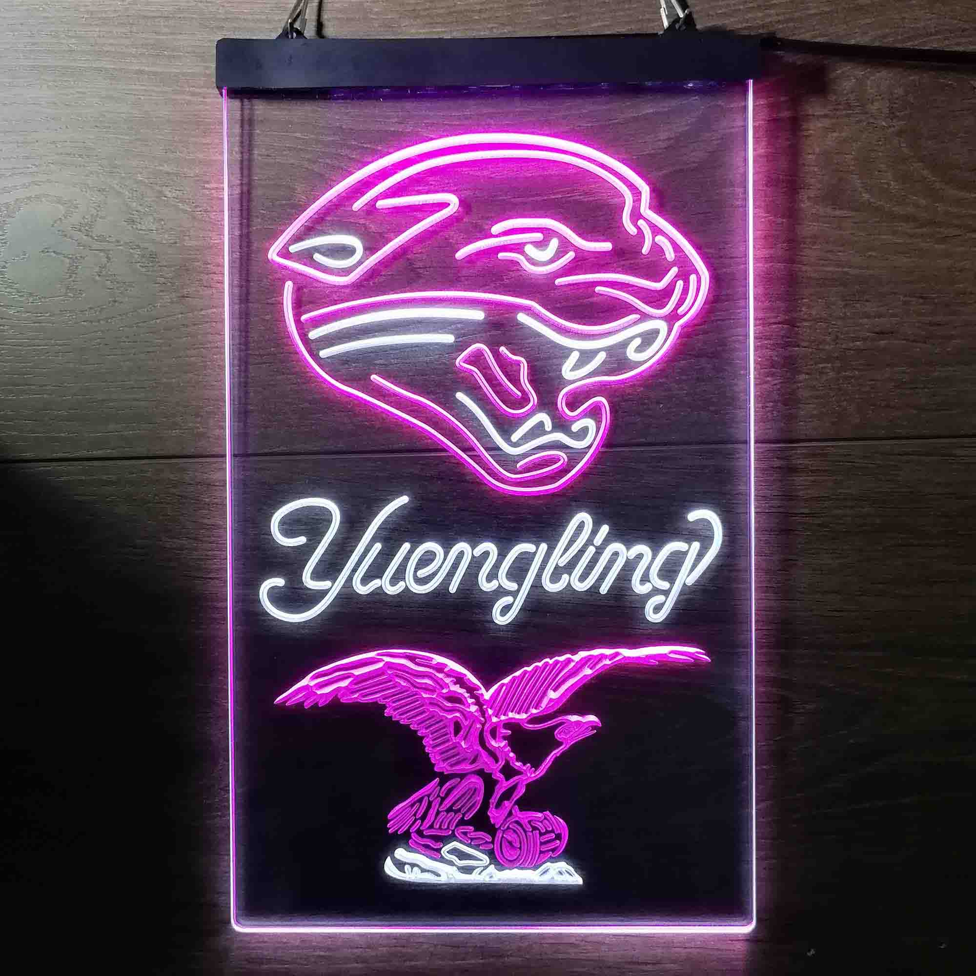 Yuengling Bar Jacksonville Jaguars Est. 1995 LED Neon Sign