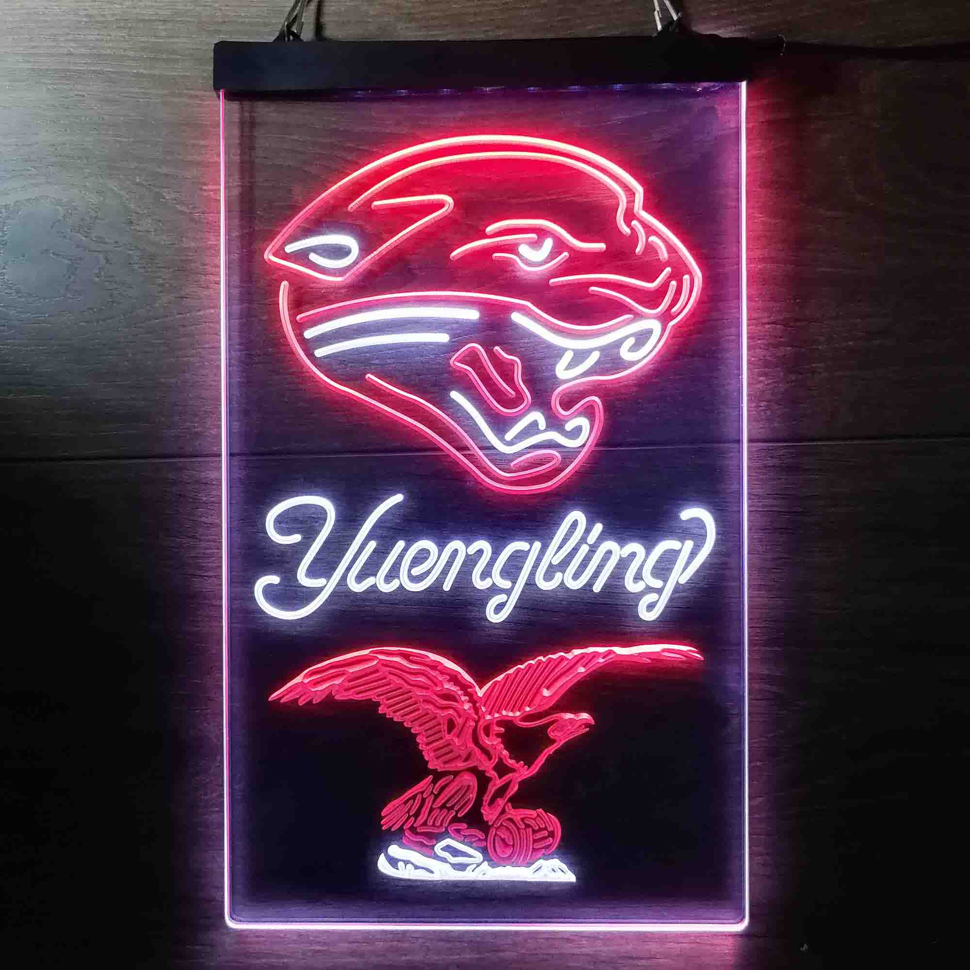 Yuengling Bar Jacksonville Jaguars Est. 1995 LED Neon Sign