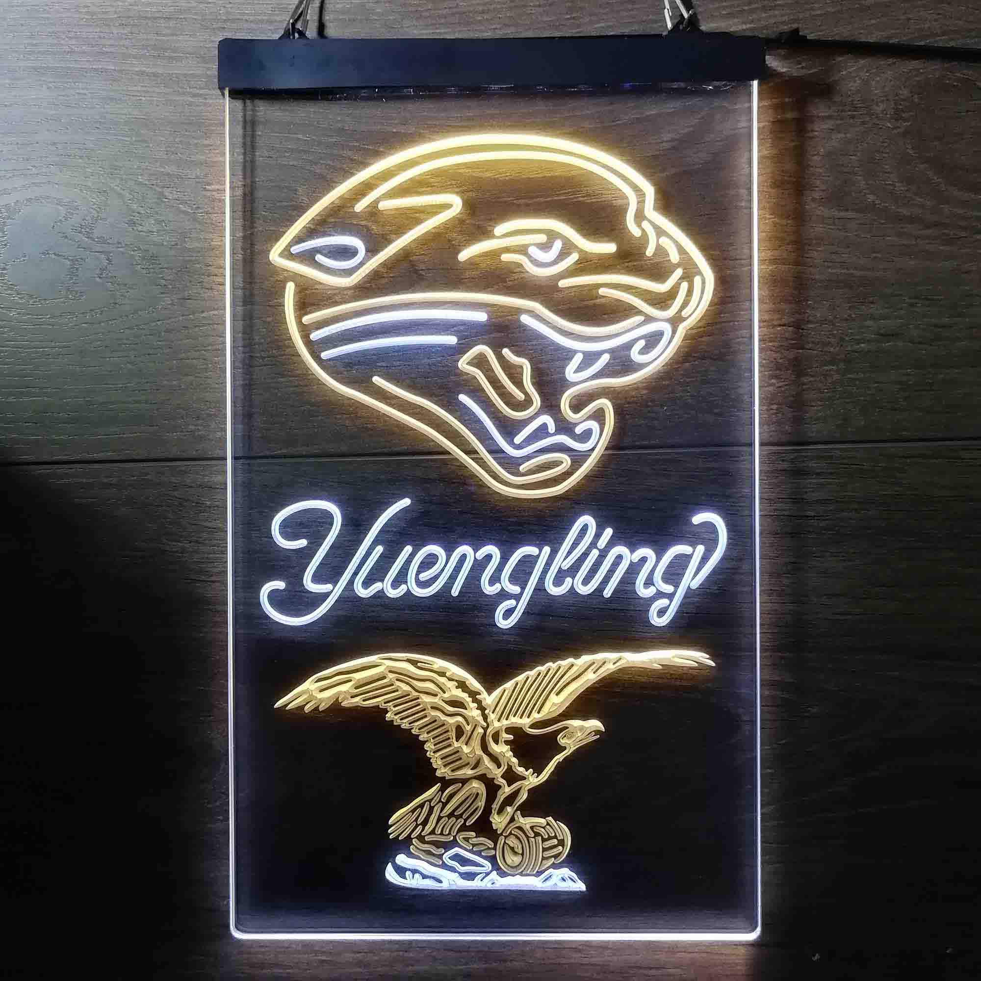 Yuengling Bar Jacksonville Jaguars Est. 1995 LED Neon Sign