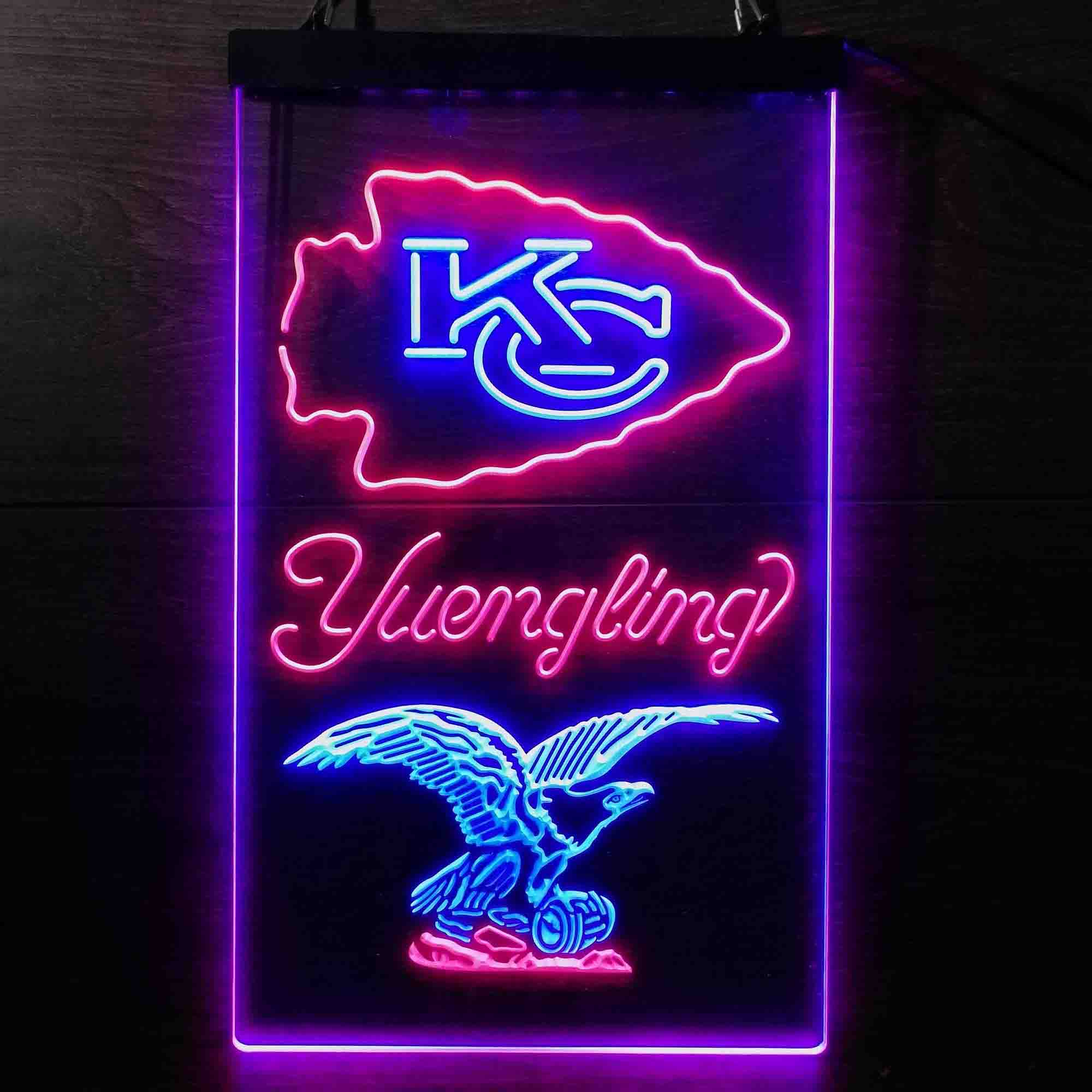 Yuengling Bar Kansas City Chiefs Est. 1960 LED Neon Sign