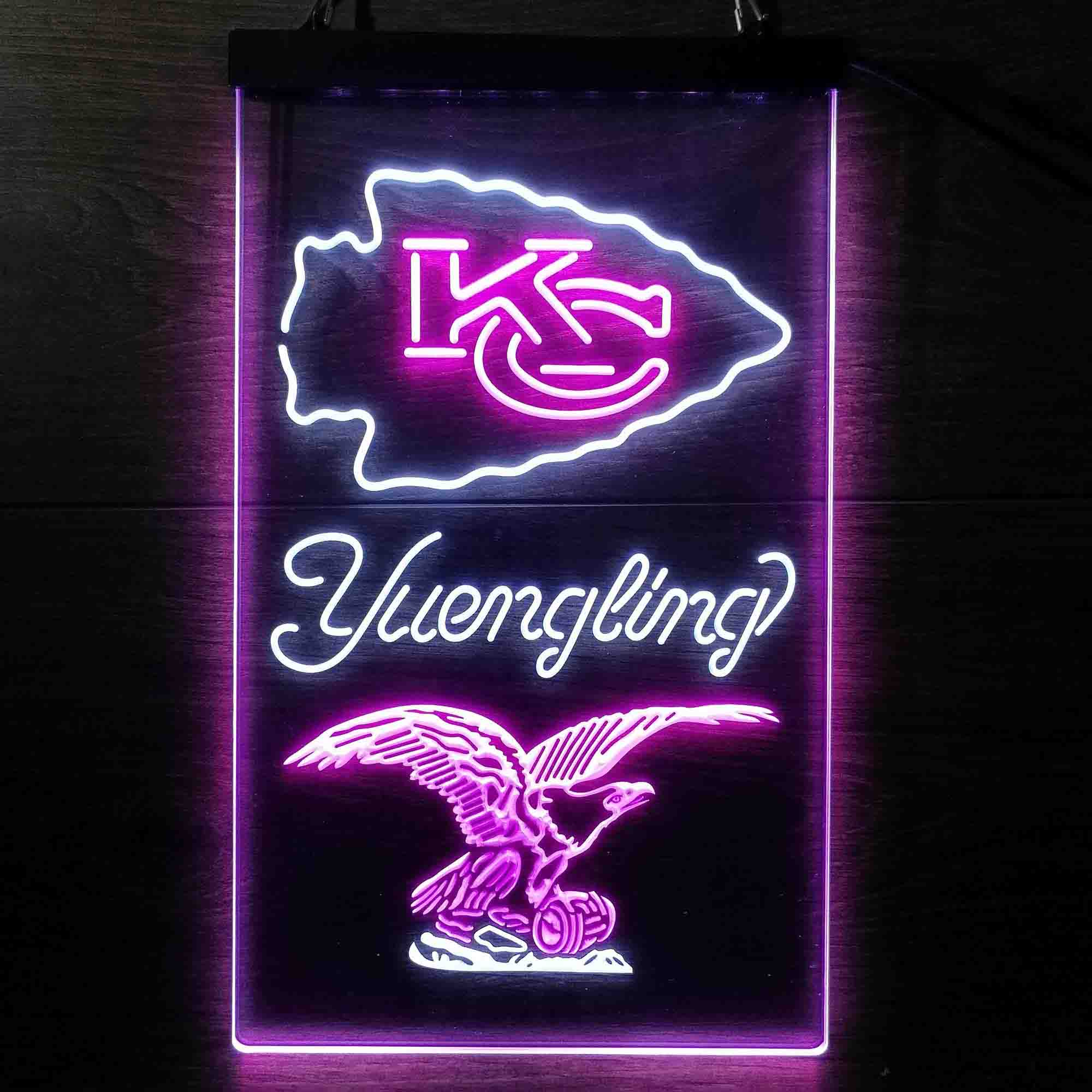 Yuengling Bar Kansas City Chiefs Est. 1960 LED Neon Sign