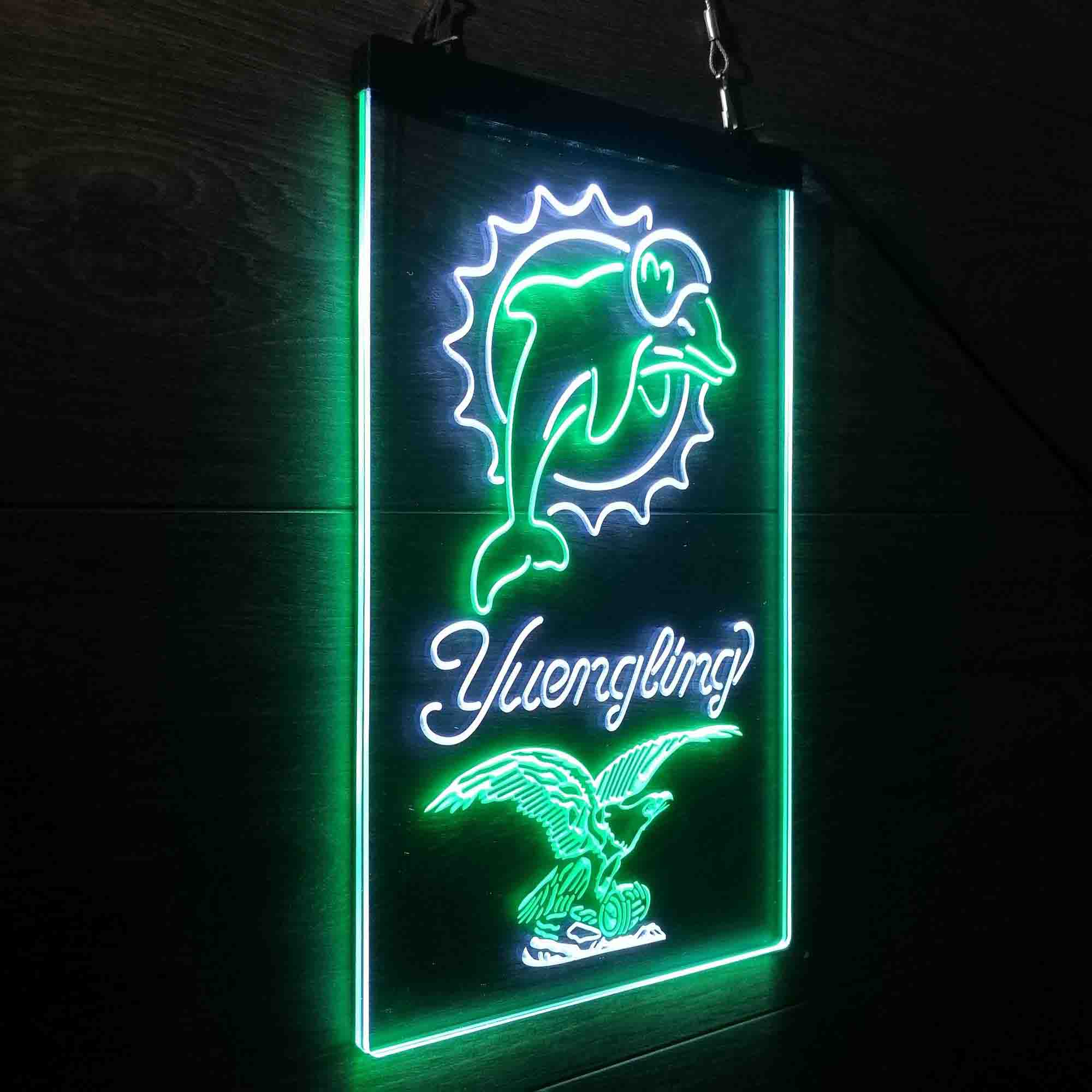 Yuengling Bar Miami Dolphins Est. 1966 LED Neon Sign