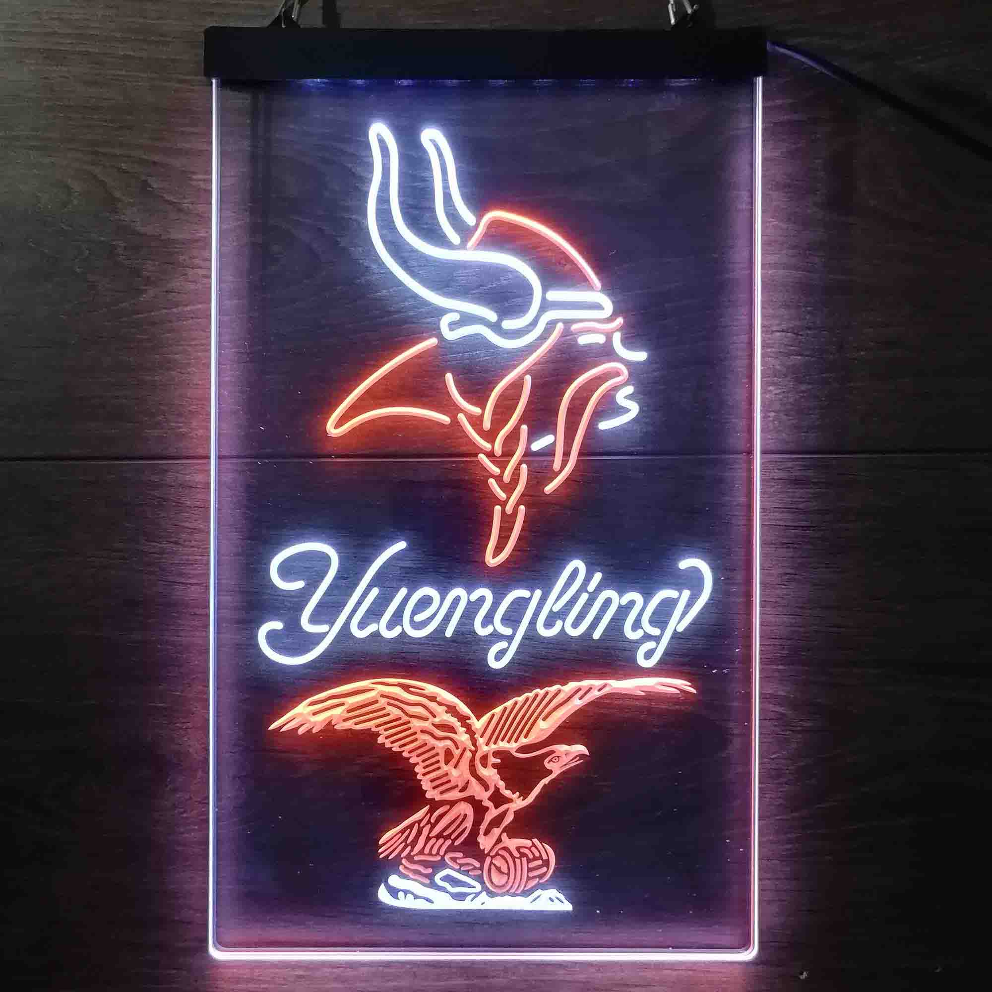 Yuengling Bar Minnesota Vikings Est. 1961 LED Neon Sign