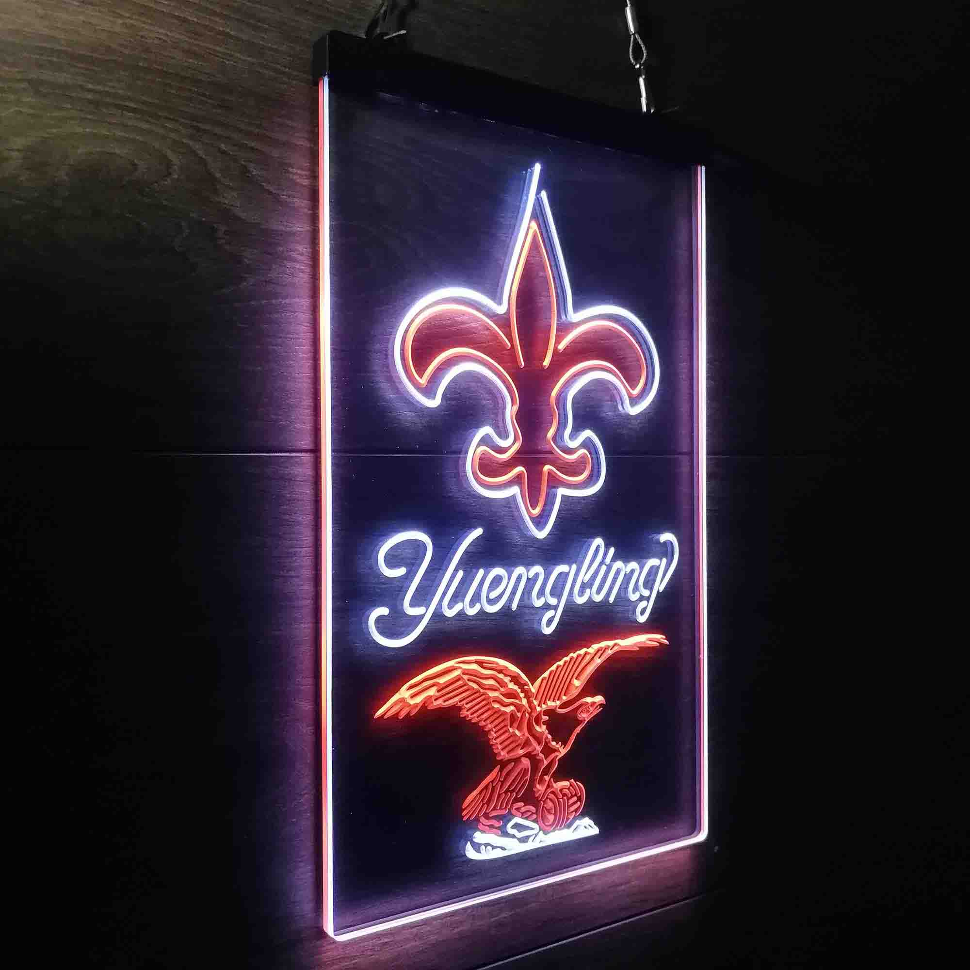 Yuengling Bar New Orleans Saints Est. 1967 LED Neon Sign