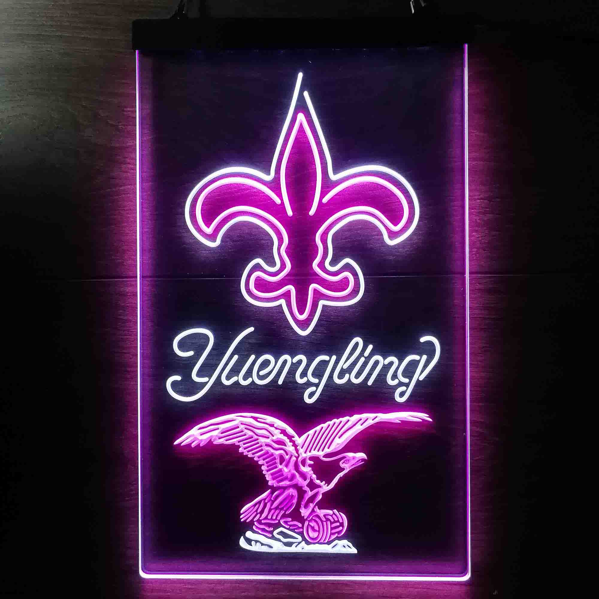 Yuengling Bar New Orleans Saints Est. 1967 LED Neon Sign