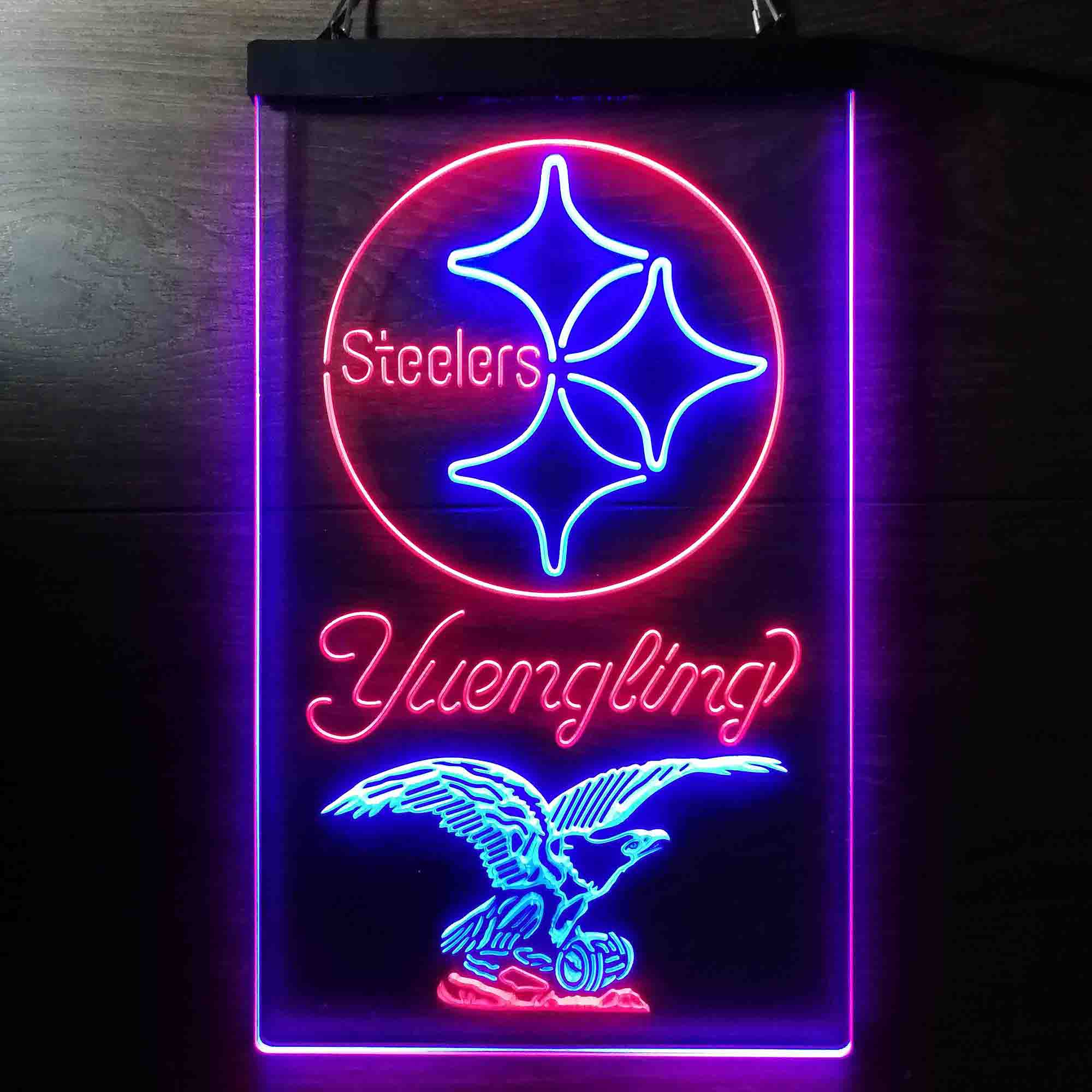 Yuengling Bar Pittsburgh Steelers Est. 1933 LED Neon Sign