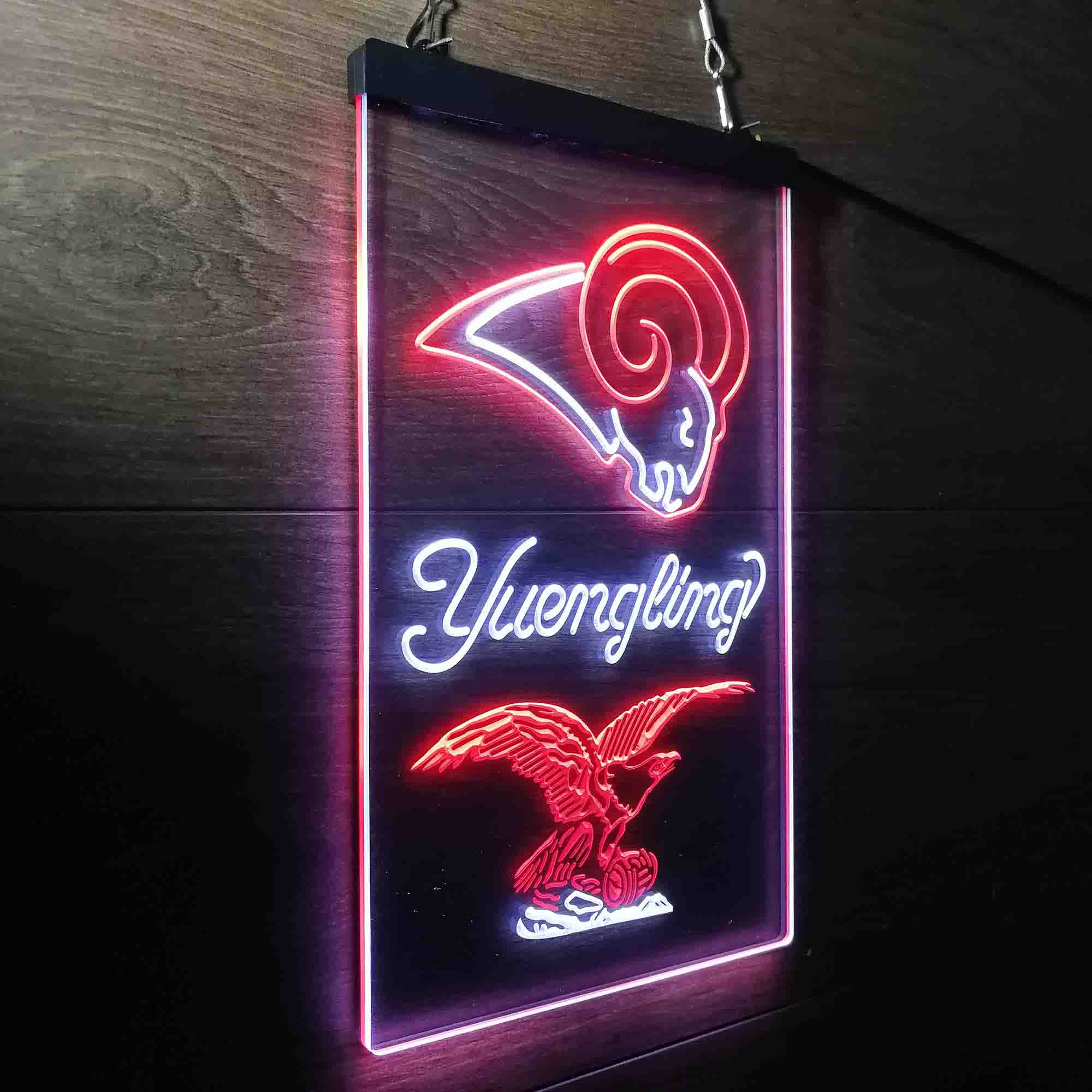 Yuengling Bar Los Angeles Rams Est. 1937 LED Neon Sign