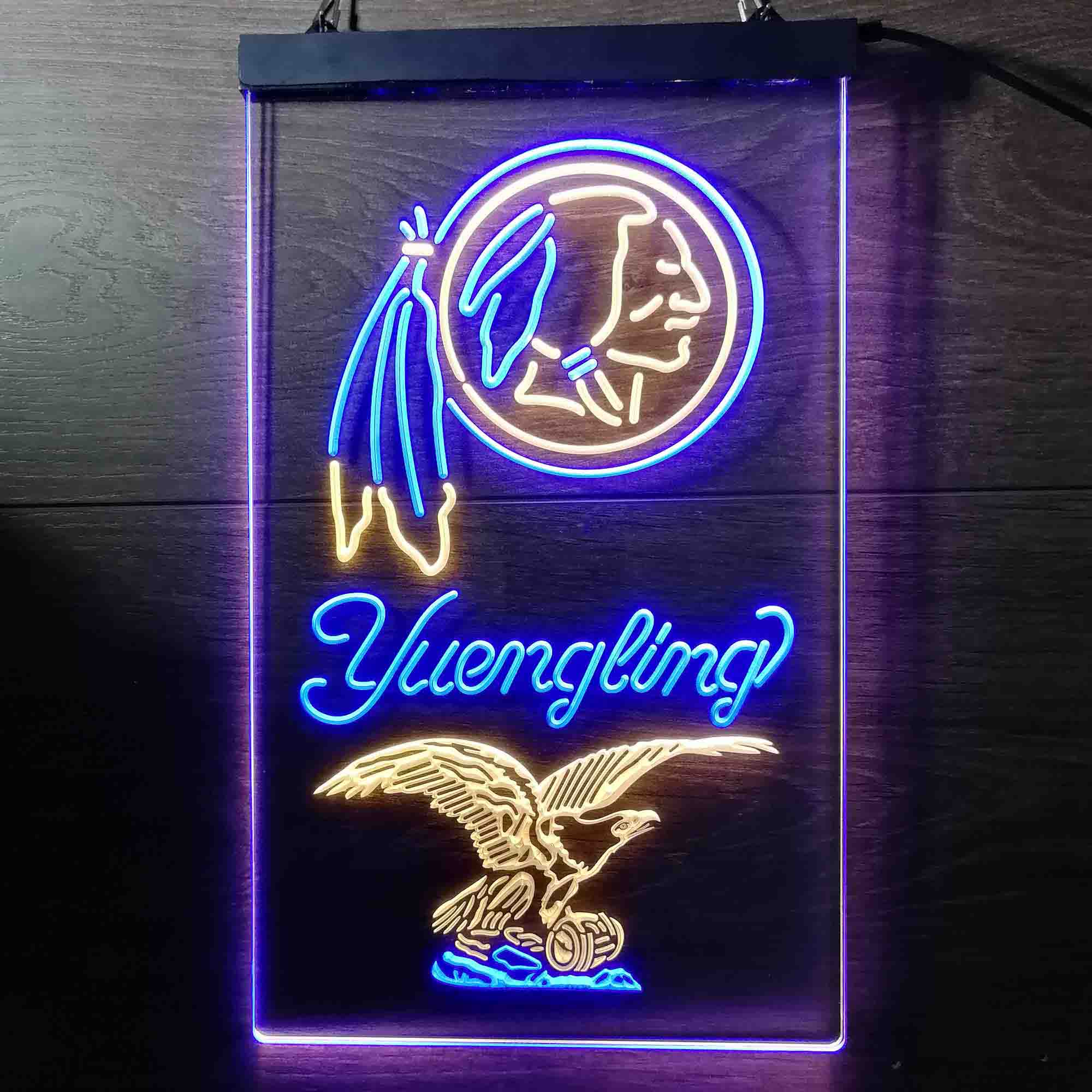 Washingtons League Club Yuenglings Beer Bar LED Neon Sign