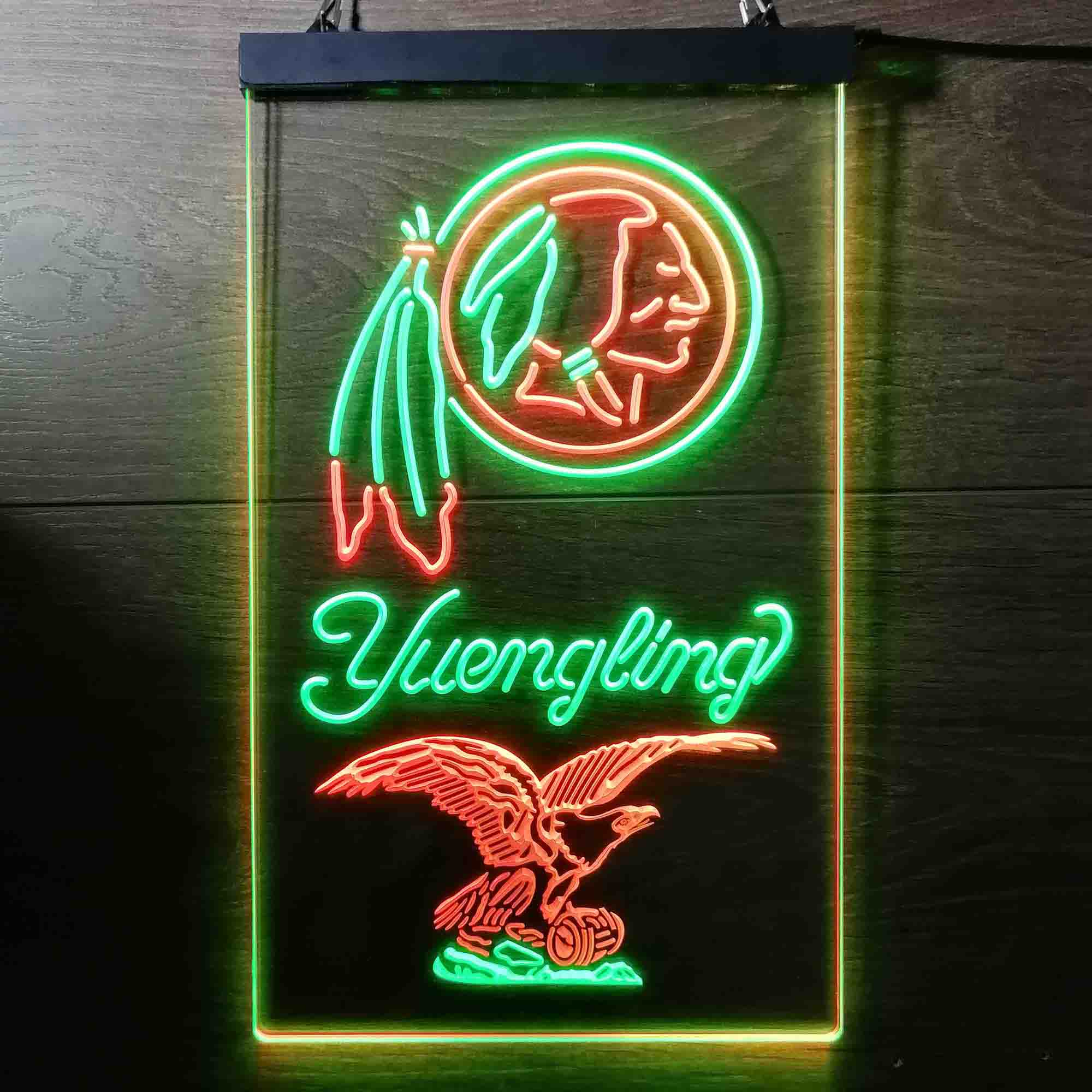 Washingtons League Club Yuenglings Beer Bar LED Neon Sign