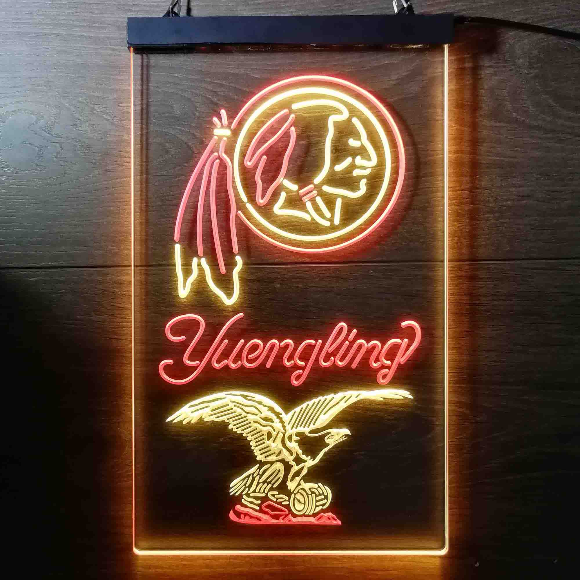 Washingtons League Club Yuenglings Beer Bar LED Neon Sign