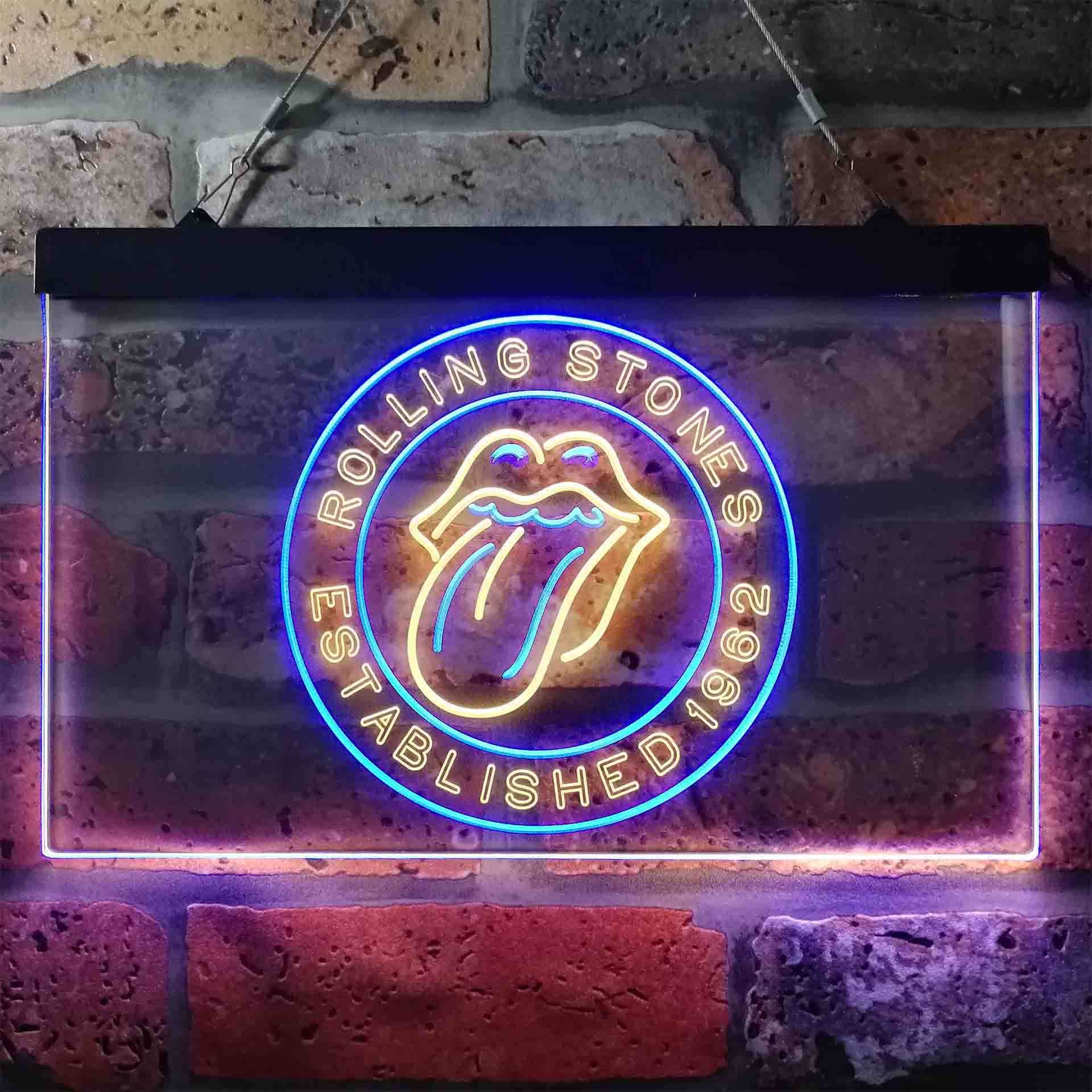 Rolling Stones Est. 1962 LED Neon Sign