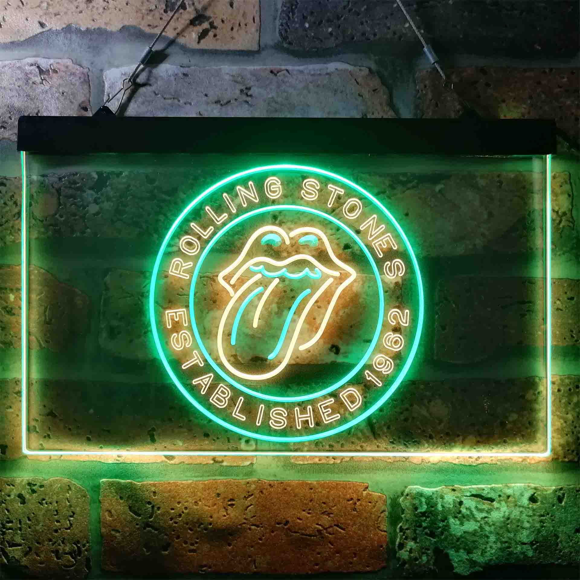 Rolling Stones Est. 1962 LED Neon Sign